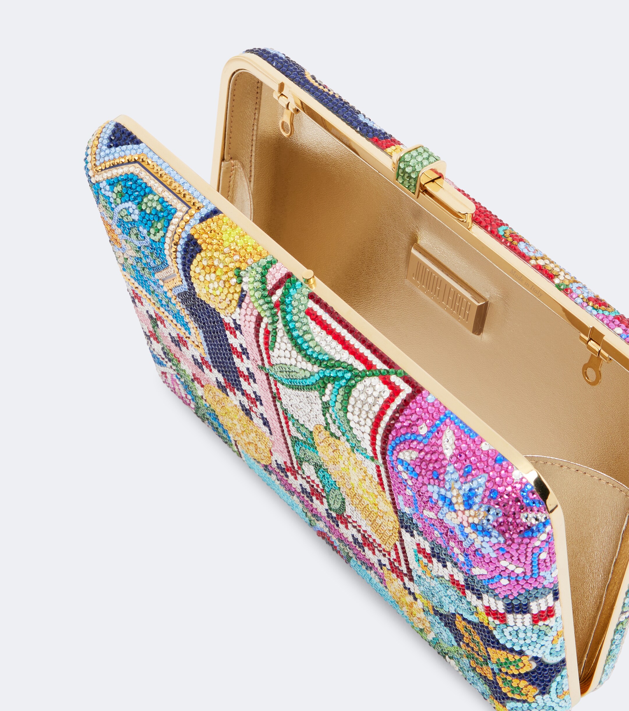 Judith Leiber Couture Slim Slide Ceramica embellished clutch thumbnail