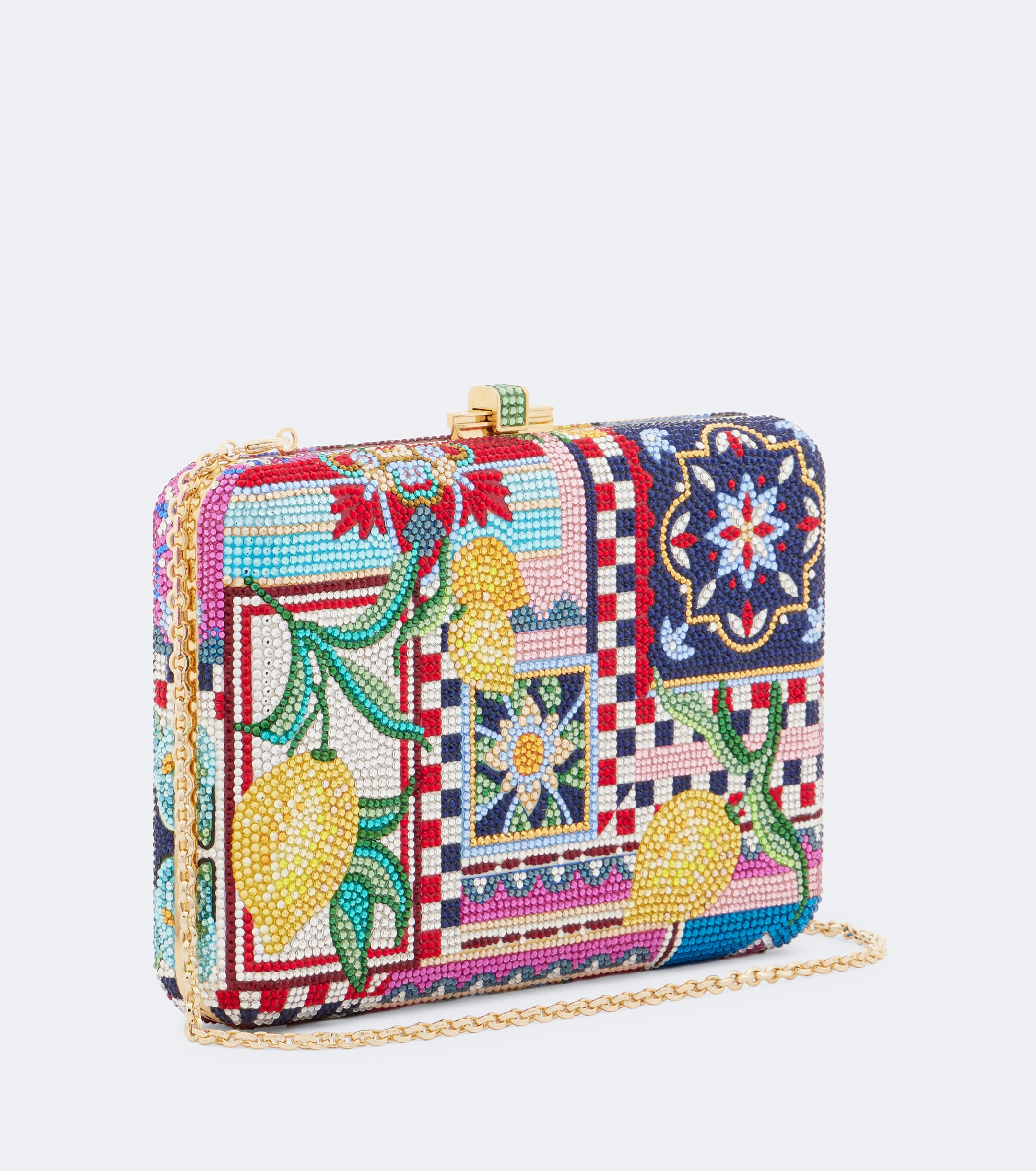 Judith Leiber Couture Slim Slide Ceramica embellished clutch thumbnail