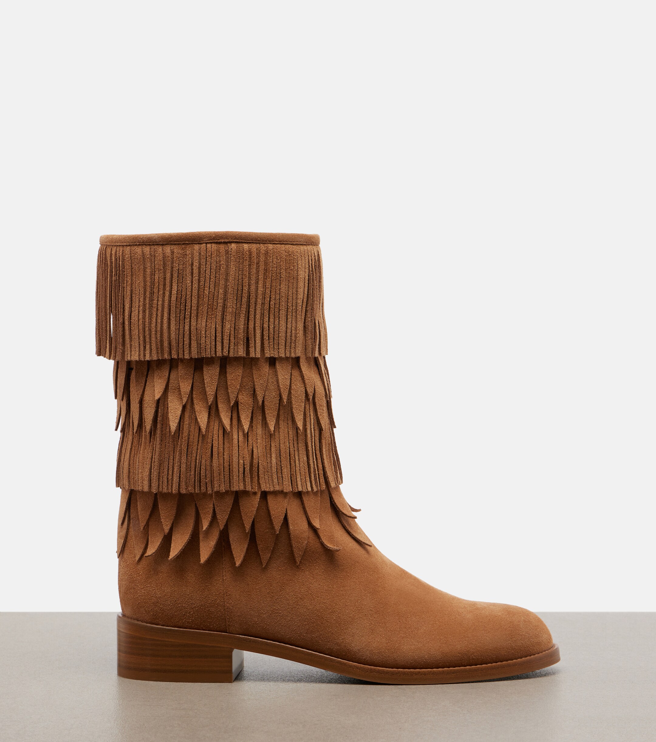 AQUAZZURA Aquazzura Maverick fringed suede mid-calf boots