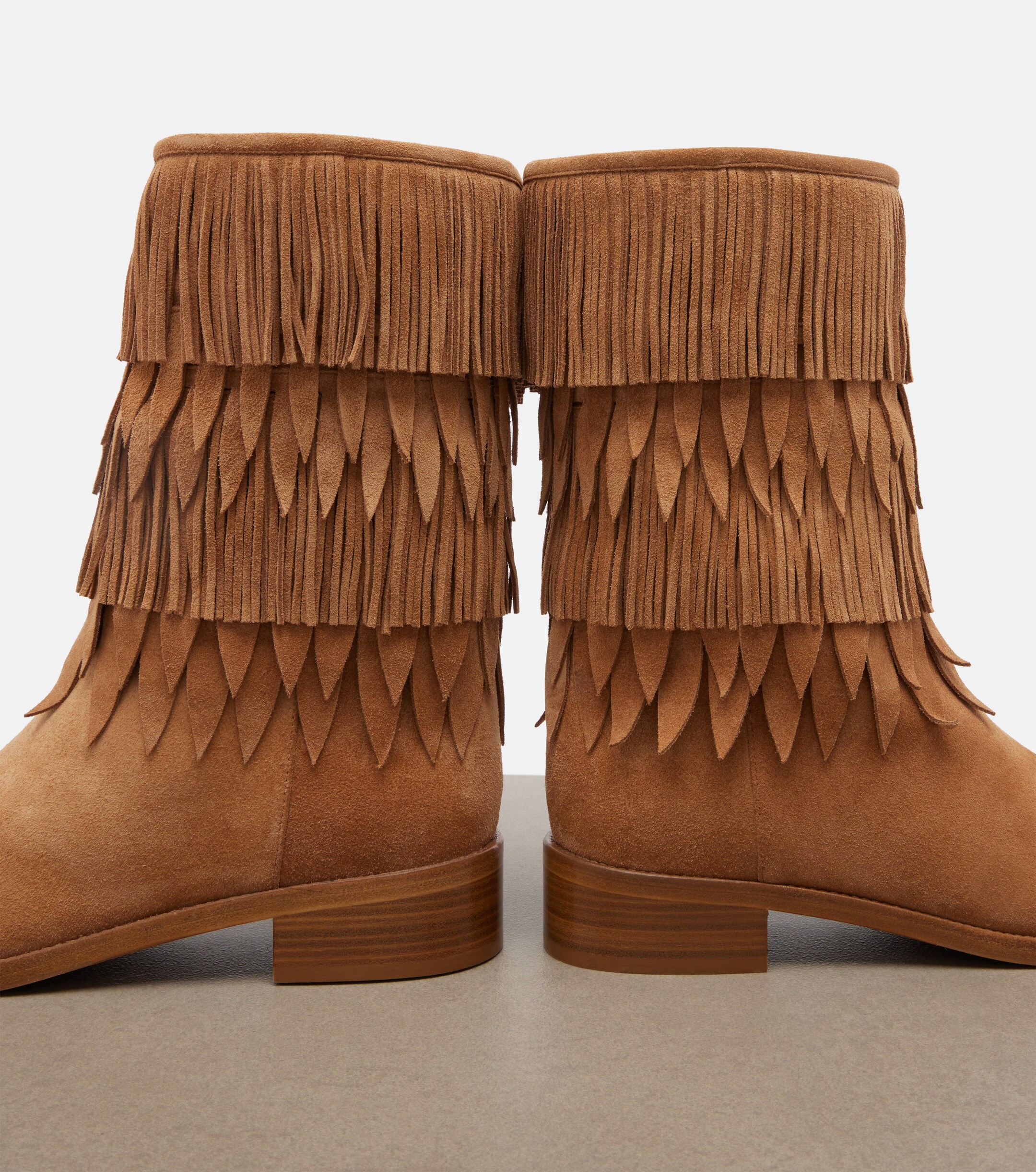 AQUAZZURA Aquazzura Maverick fringed suede mid-calf boots