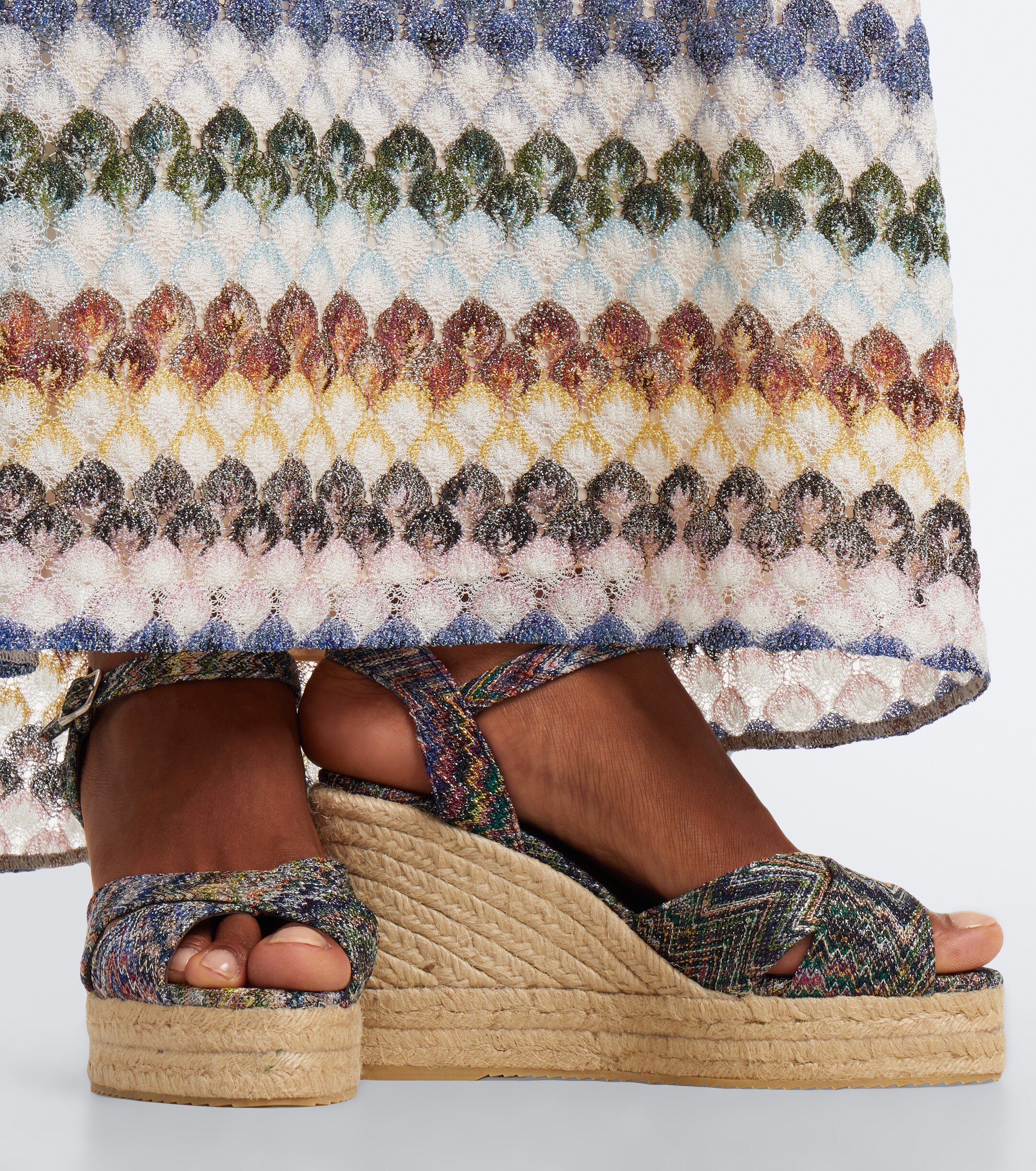 Missoni Missoni Zigzag wedge sandals