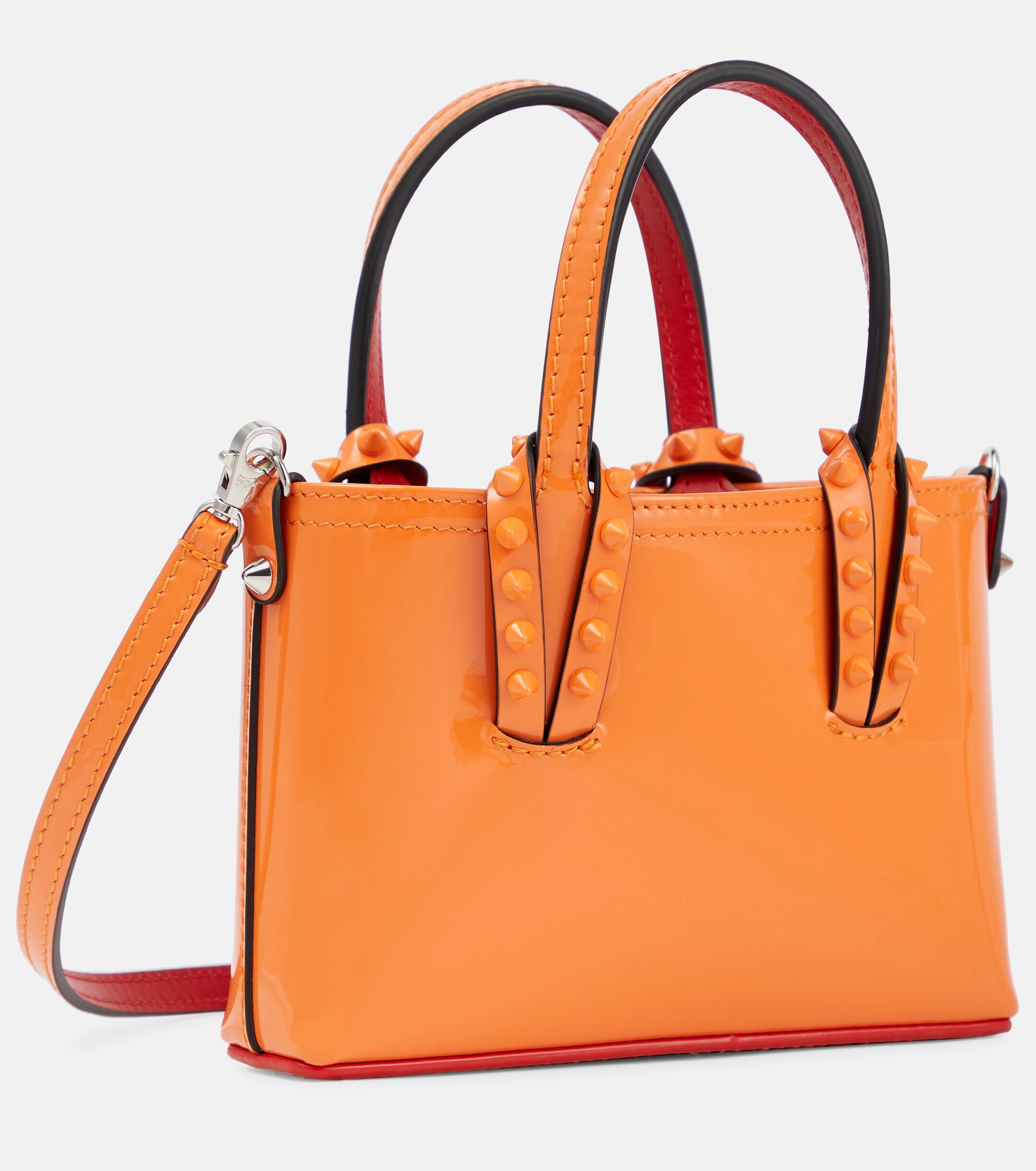 CHRISTIAN LOUBOUTIN Cabata Nano patent leather tote bag
