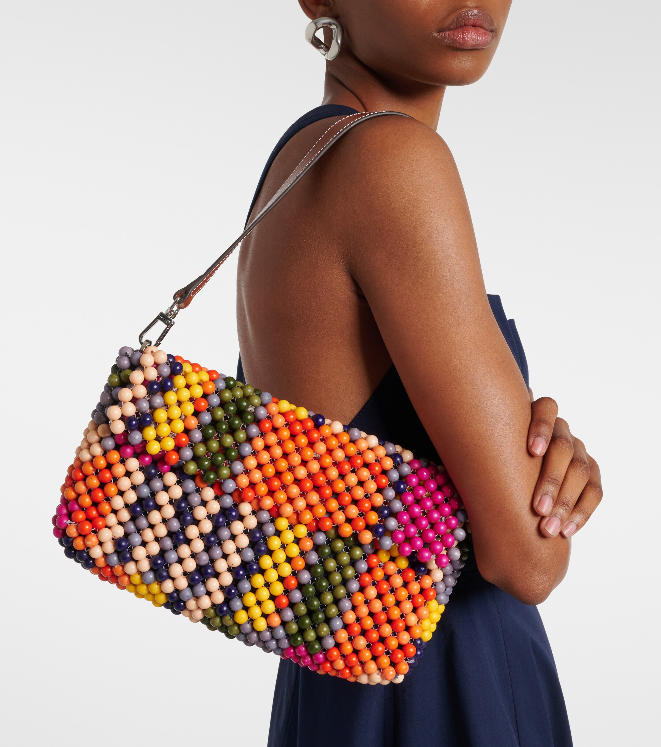 Staud Timmy Small beaded shoulder bag