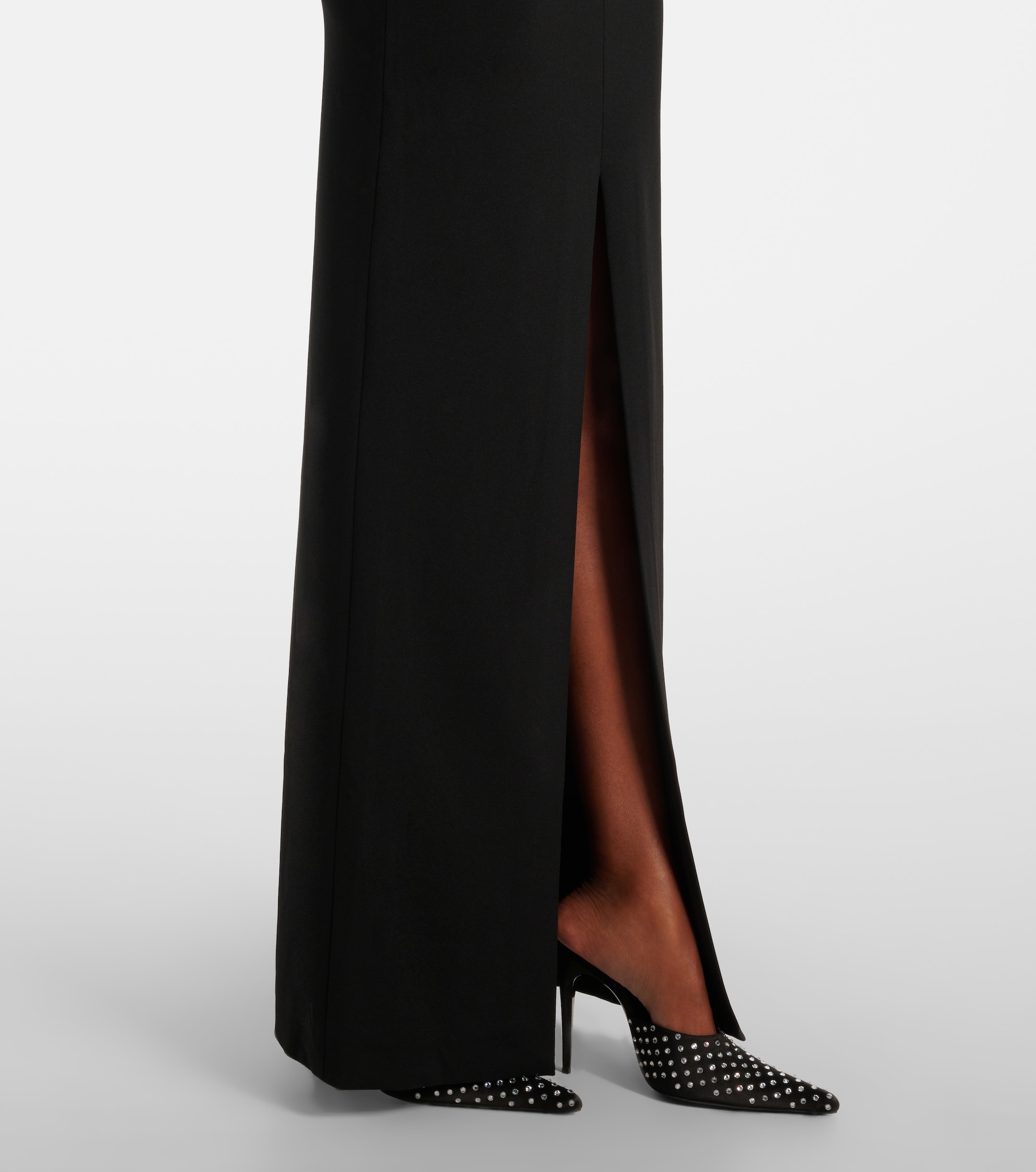 Solace London Bysha strapless crêpe maxi dress