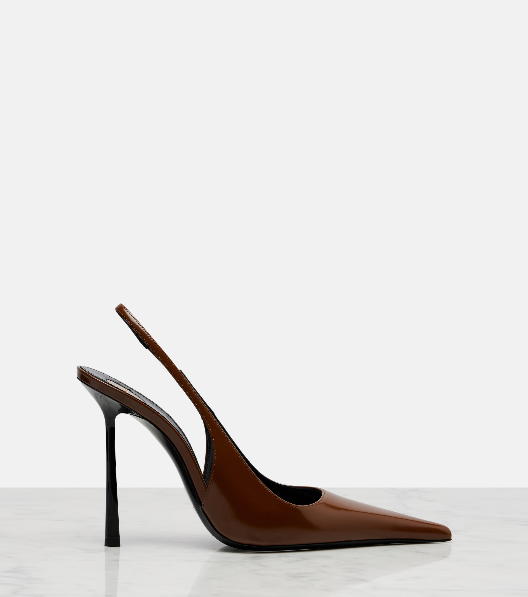 Saint Laurent Vendome 110 leather slingback pumps thumbnail