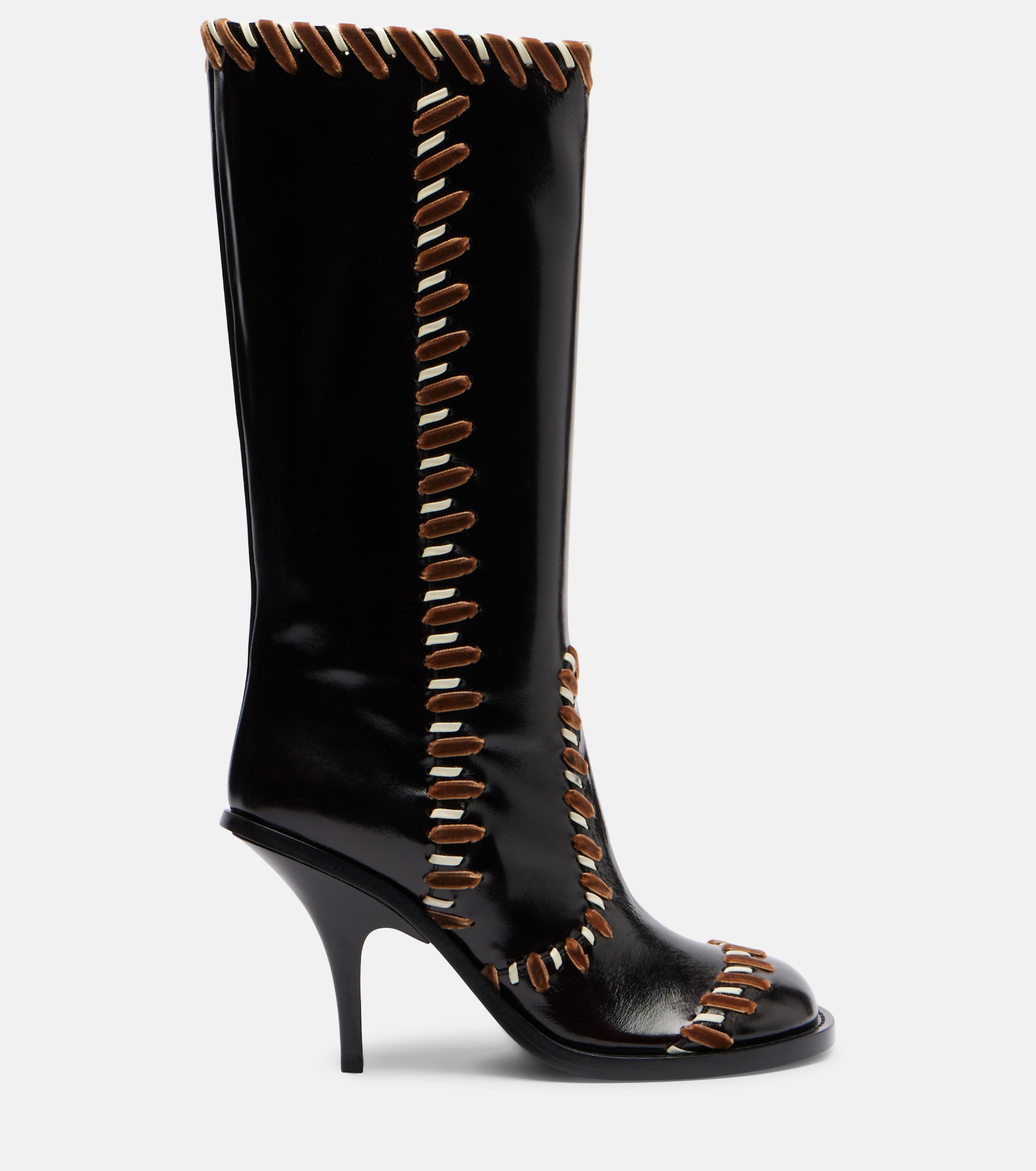 靴 dries van noten archive heel boots Dries Van Noten - 90 embellished leather boots | Plush