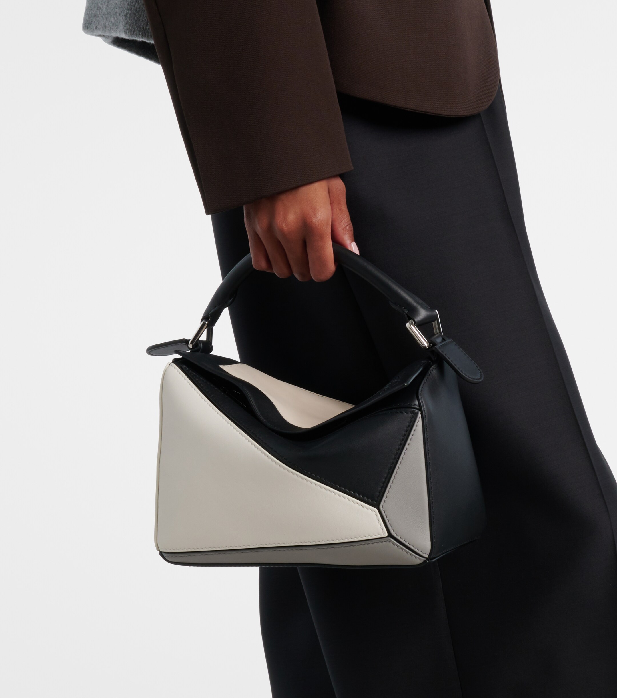 Loewe x Albers Puzzle Small leather top-handle bag