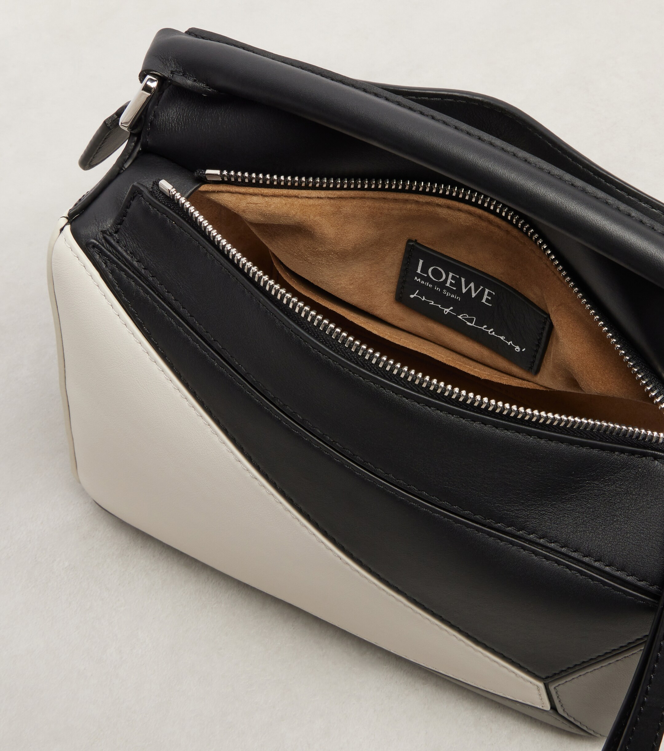 Loewe x Albers Puzzle Small leather top-handle bag