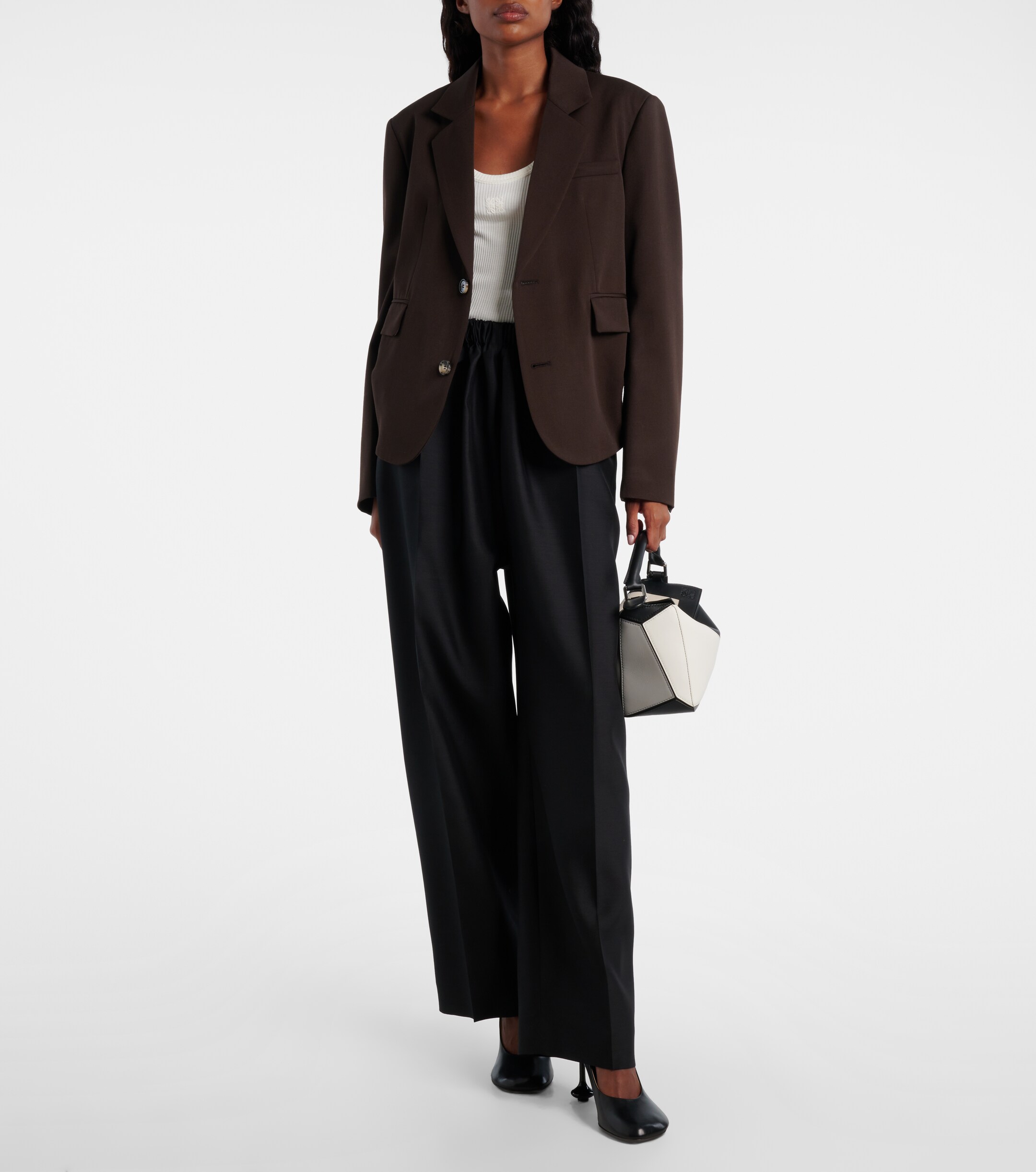 Loewe x Albers Puzzle Small leather top-handle bag