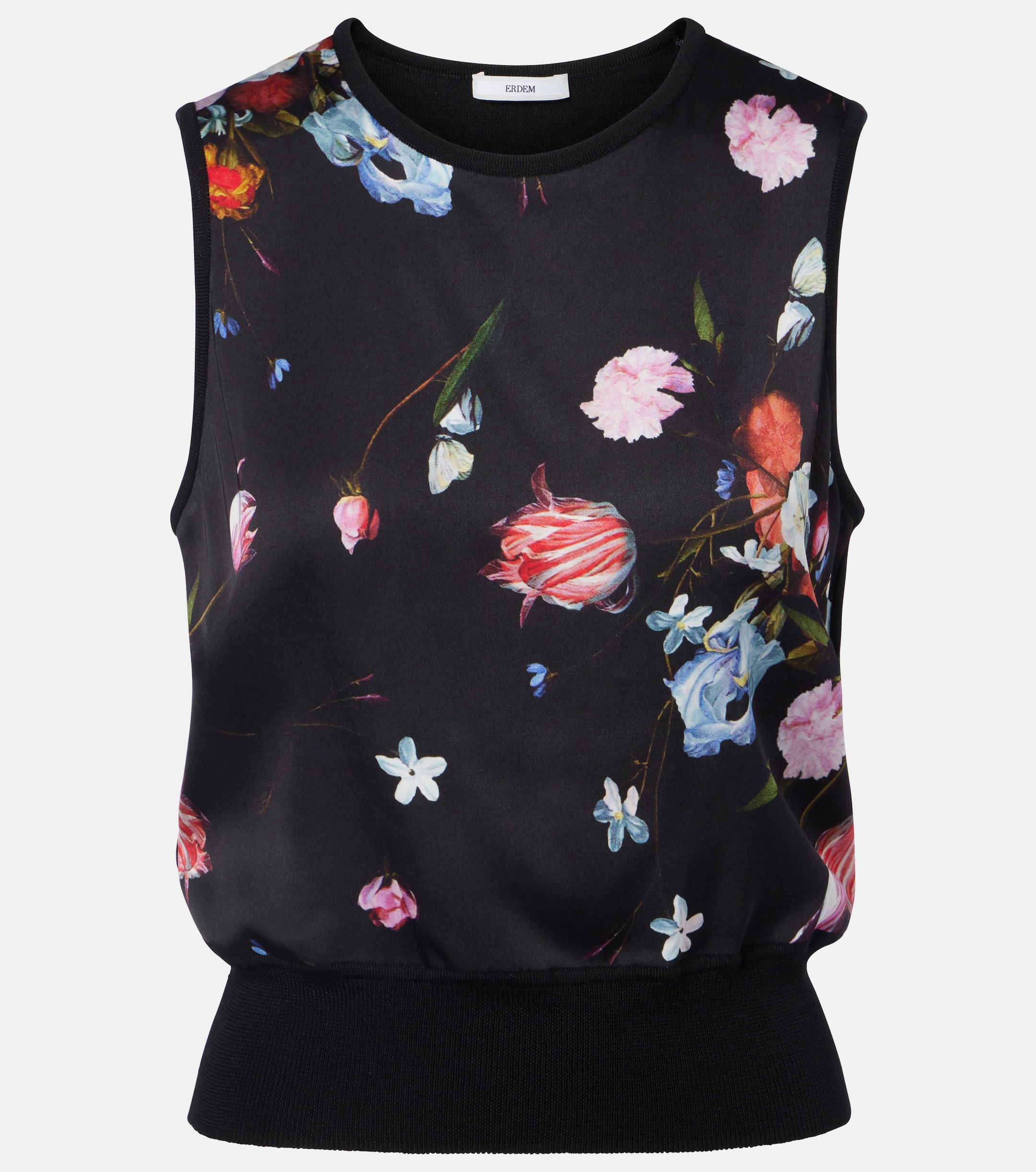 Erdem Erdem Floral printed wool top