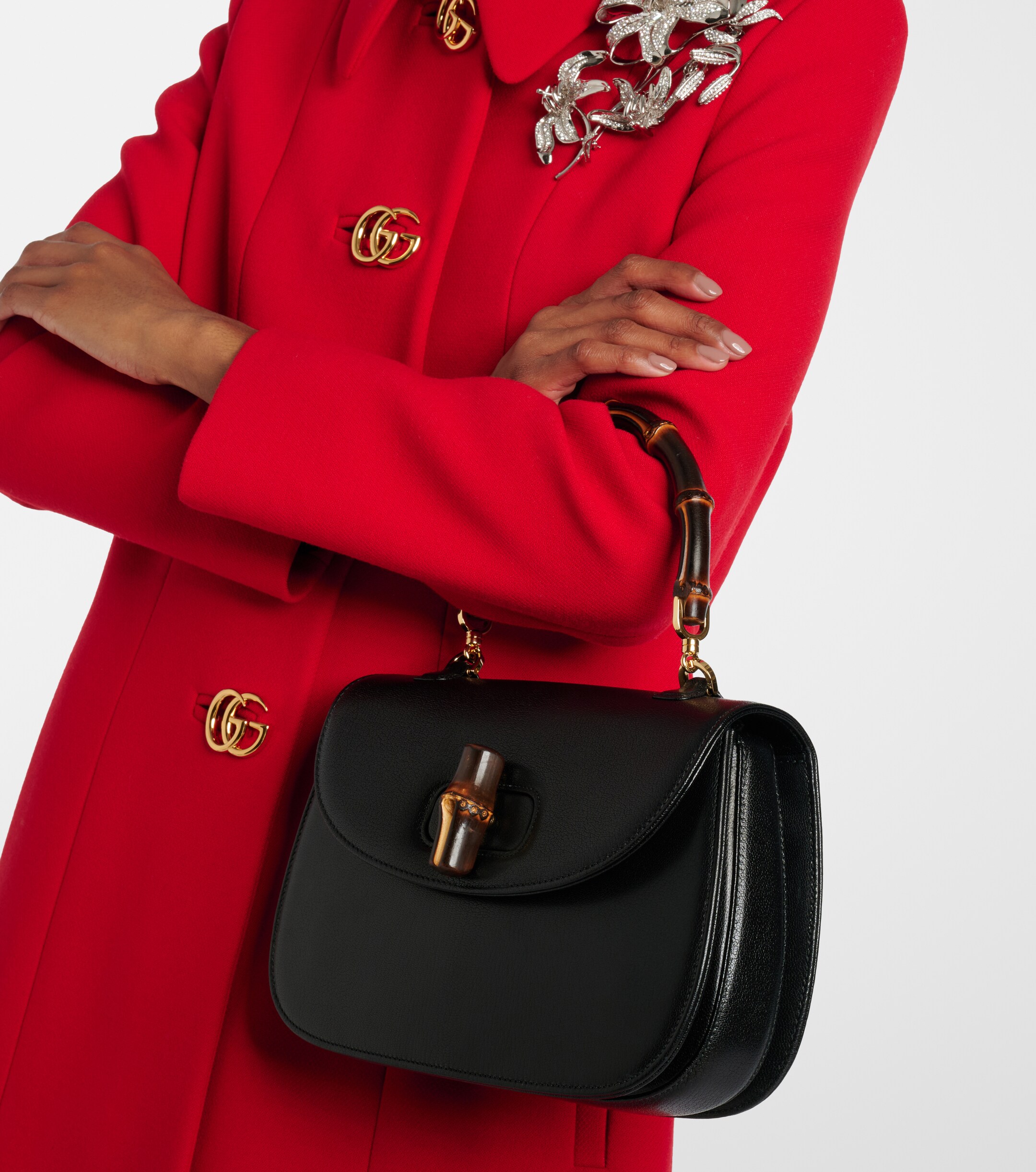 Gucci Gucci Bamboo 1947 Medium leather top-handle bag