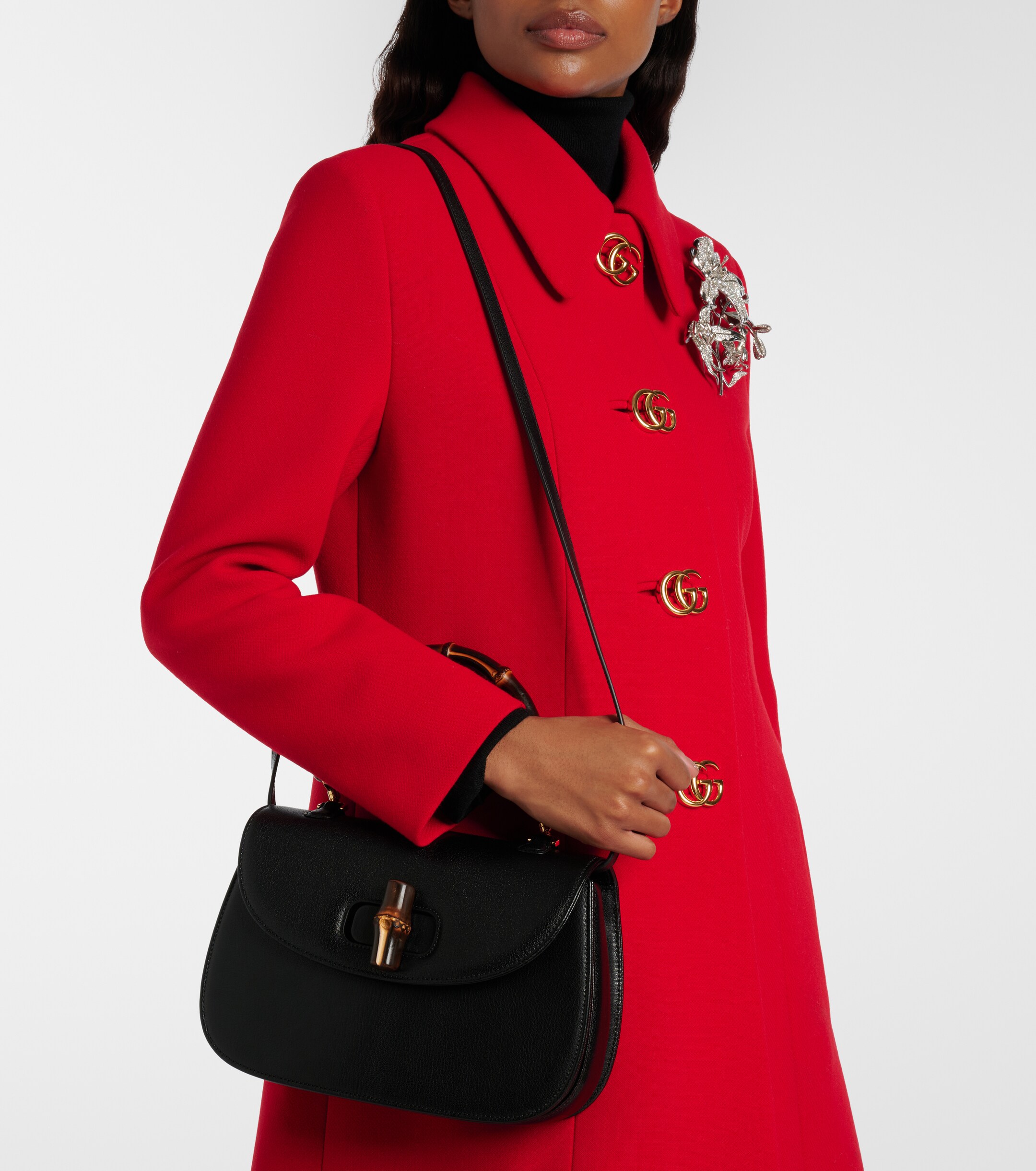 Gucci Gucci Bamboo 1947 Medium leather top-handle bag