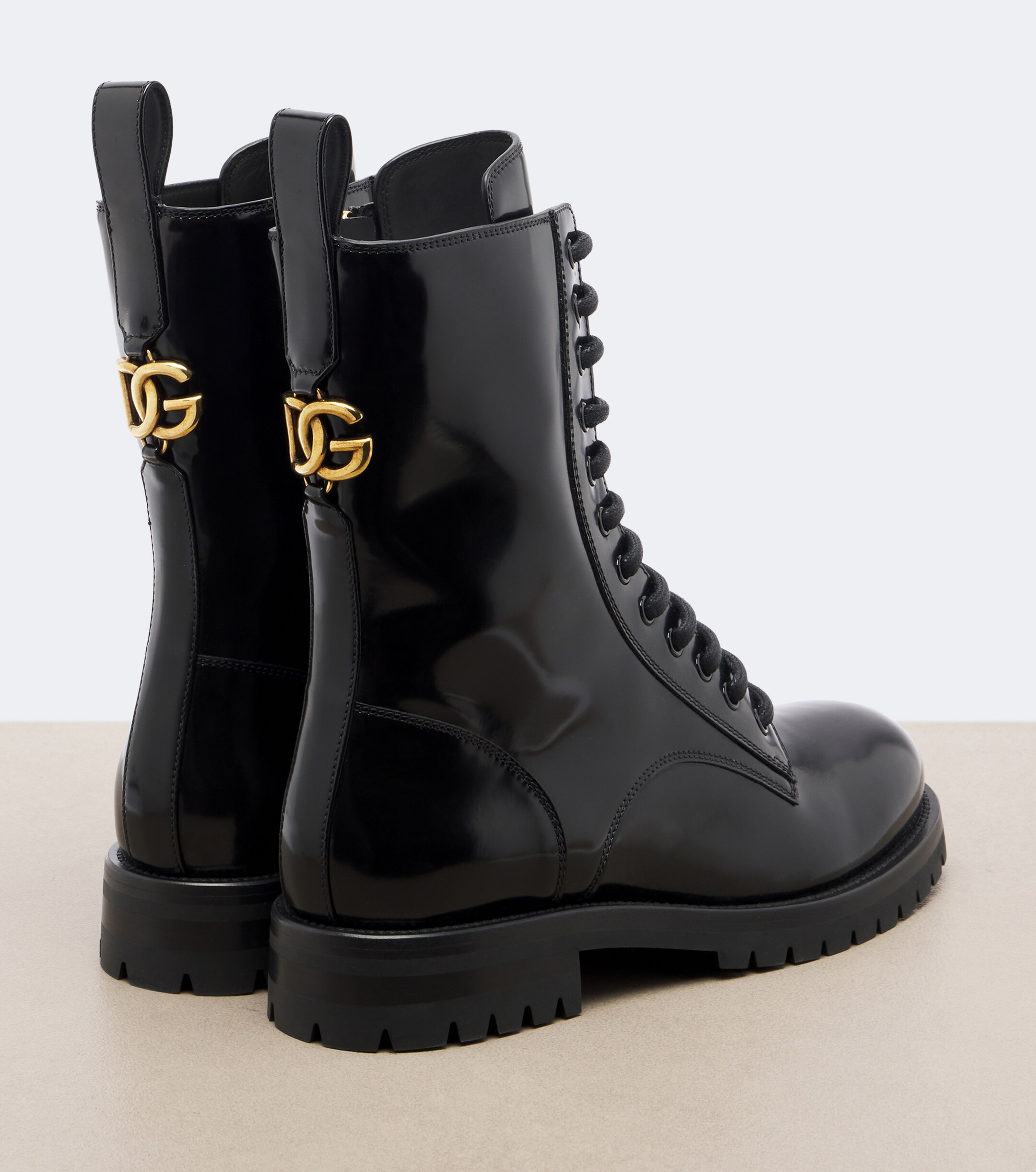 Dolce&Gabbana Dolce & Gabbana DG leather lace-up boots