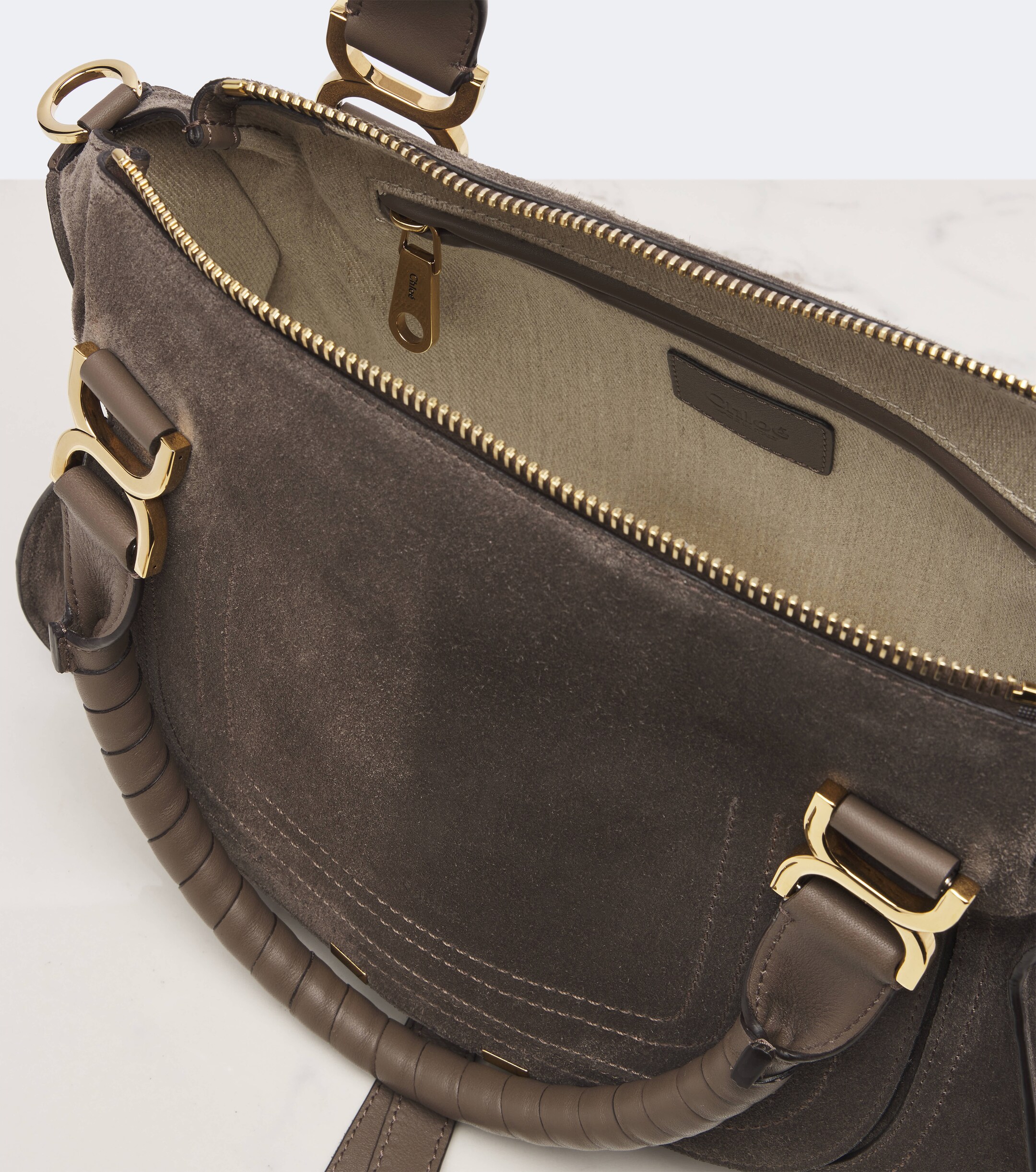 Chloé Marcie Medium suede shoulder bag