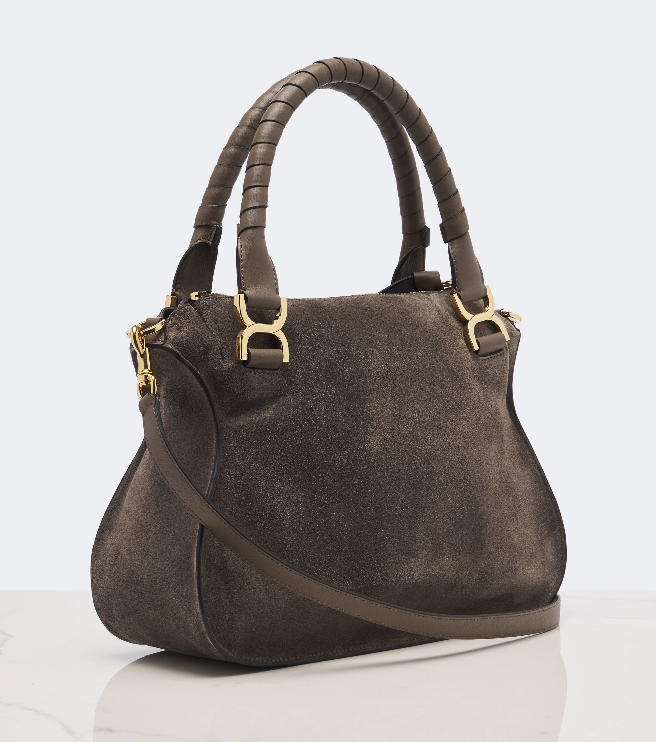 Chloé Marcie Medium suede shoulder bag