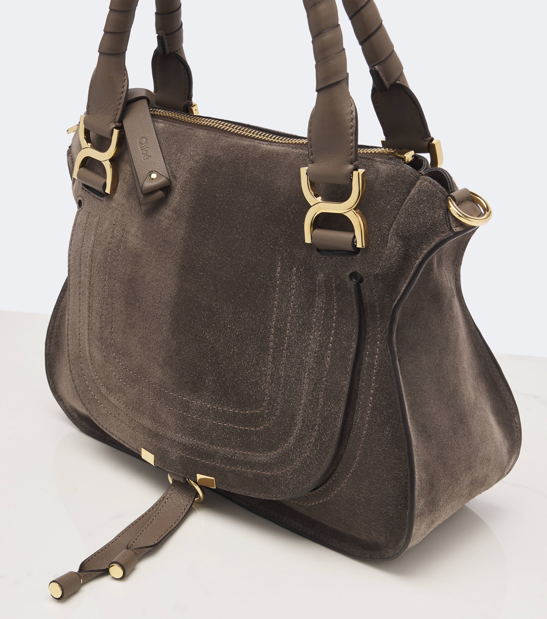 Chloé Marcie Medium suede shoulder bag