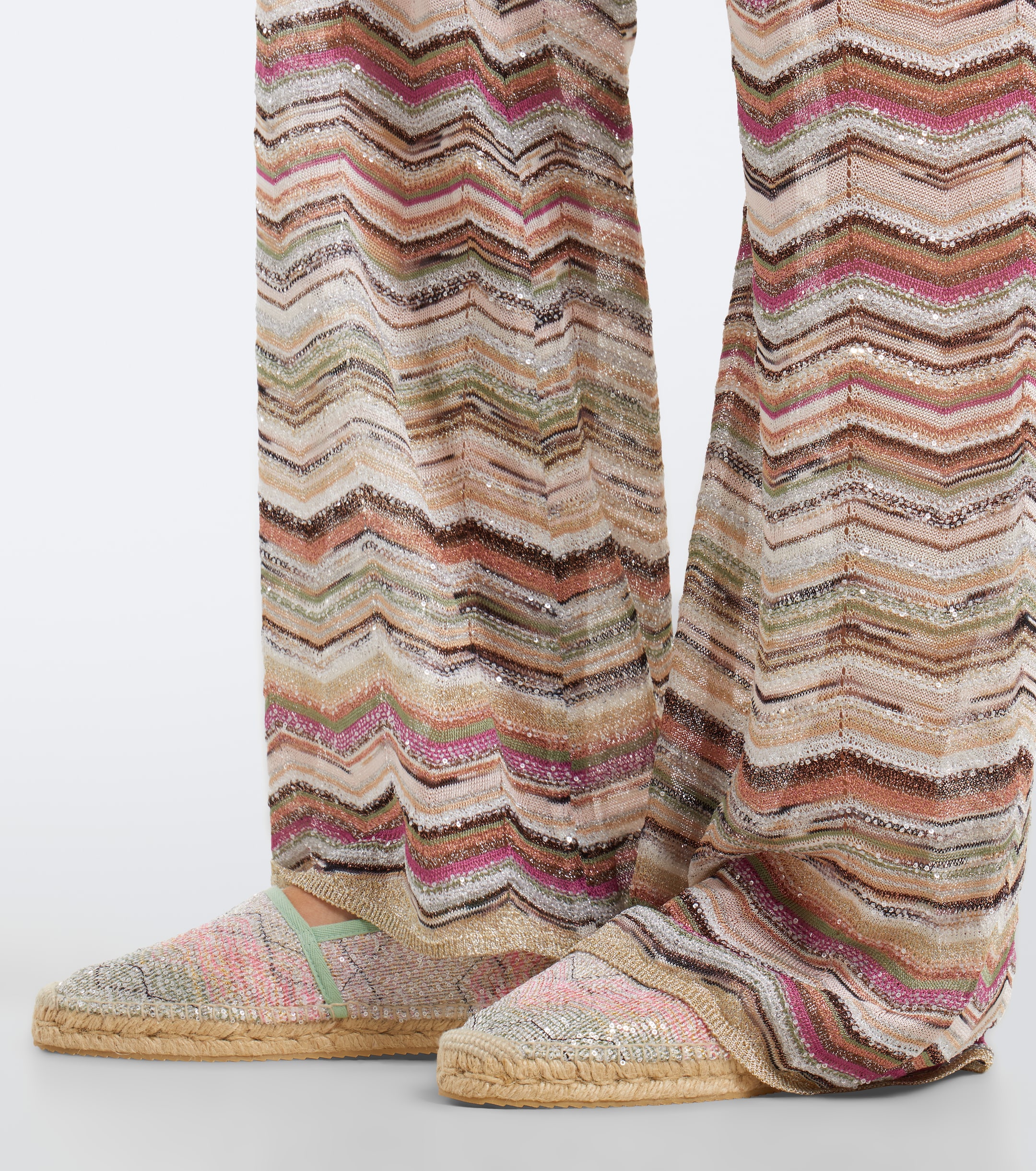 Missoni Missoni Zigzag sequined espadrilles