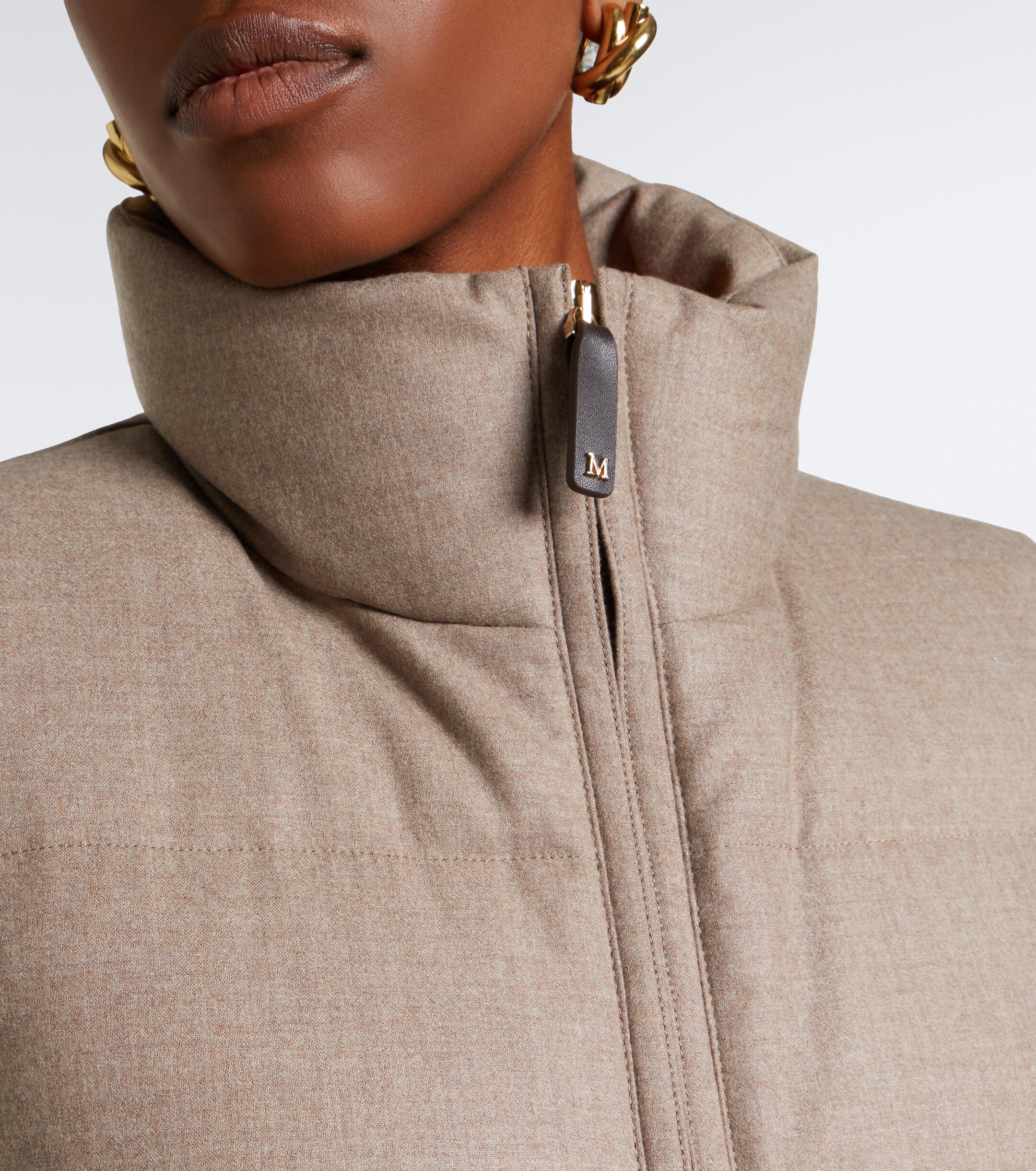 Max Mara Max Mara Cashmere-blend down vest
