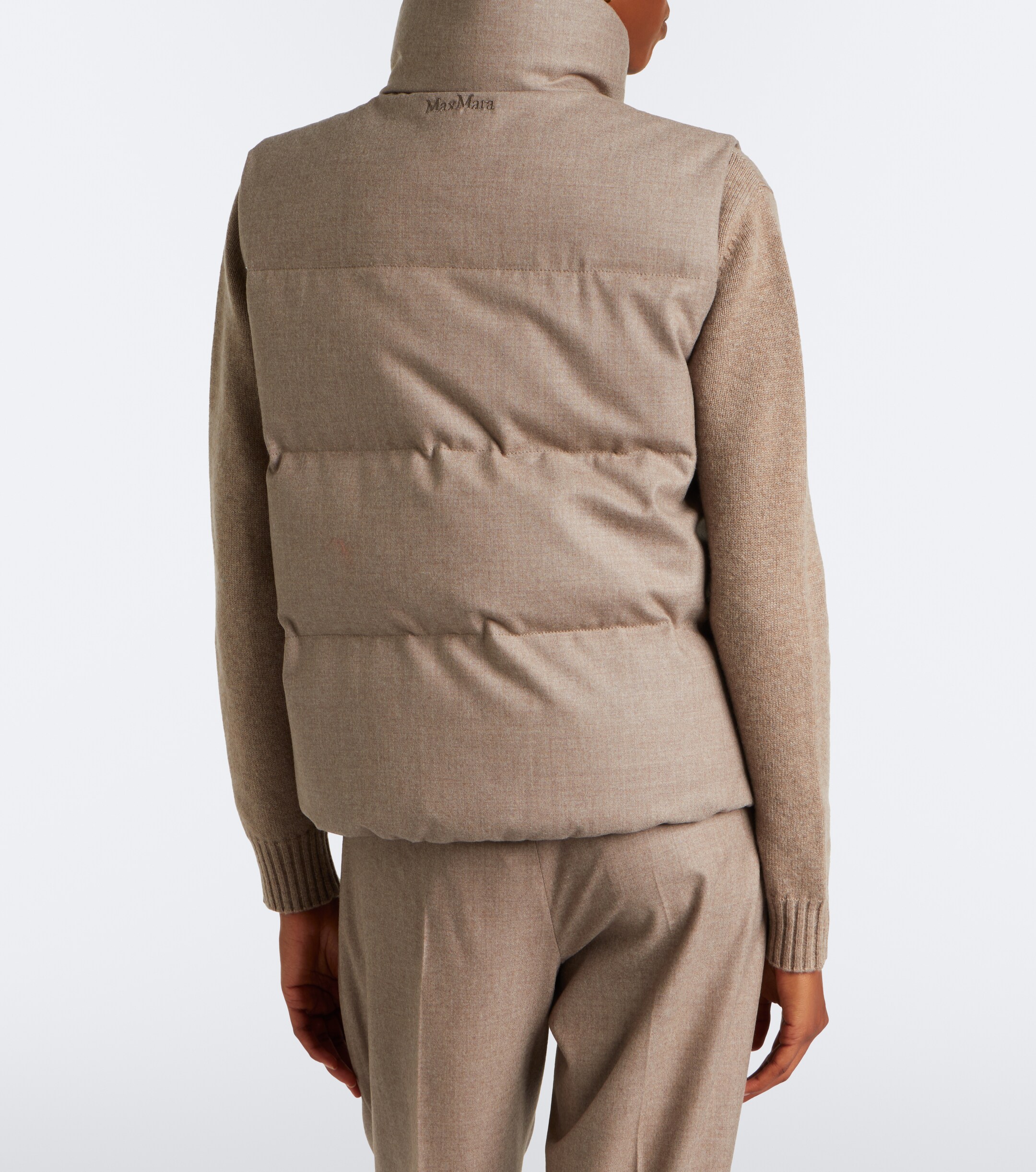 Max Mara Max Mara Cashmere-blend down vest