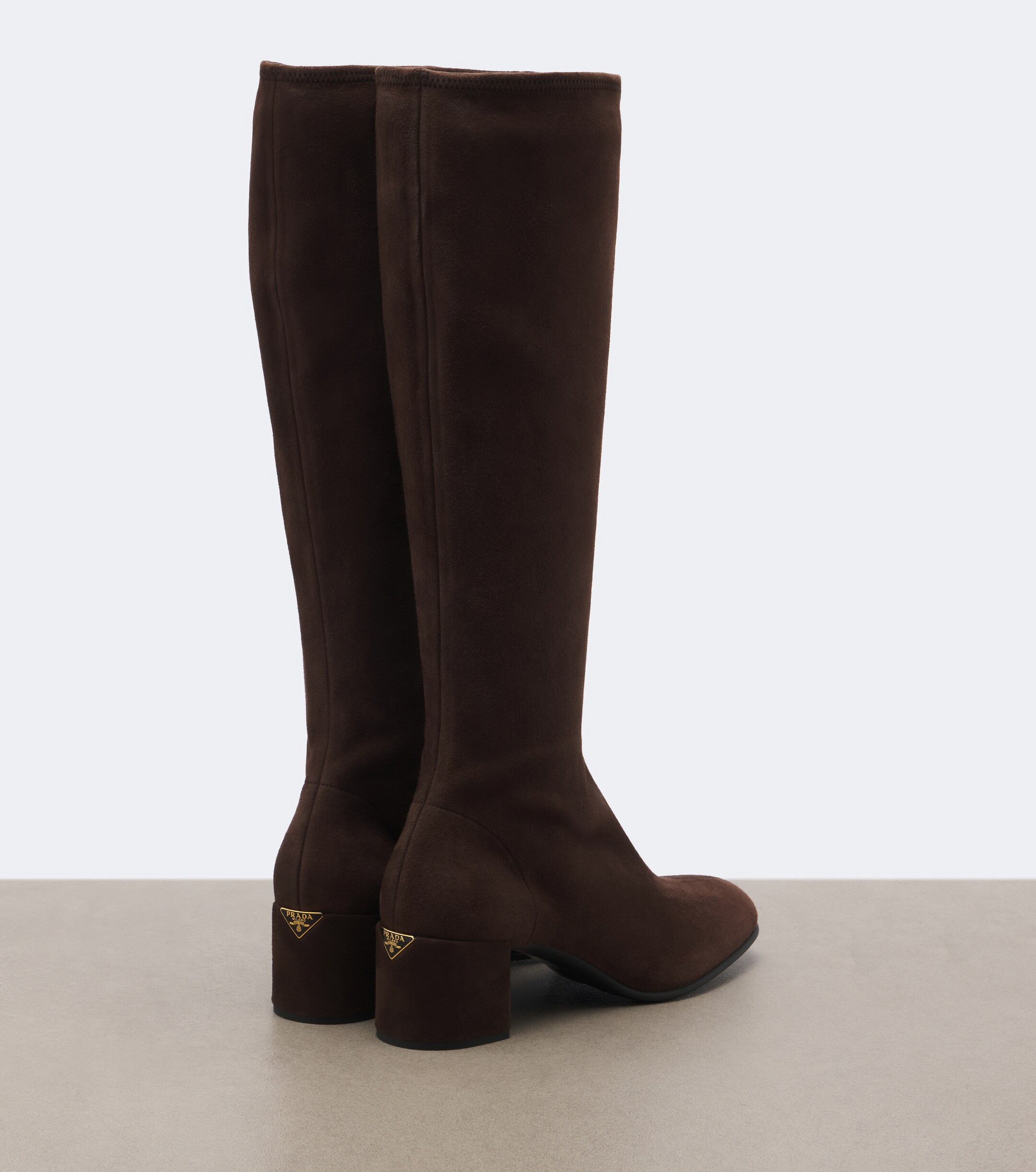 Prada Prada Suede knee-high boots