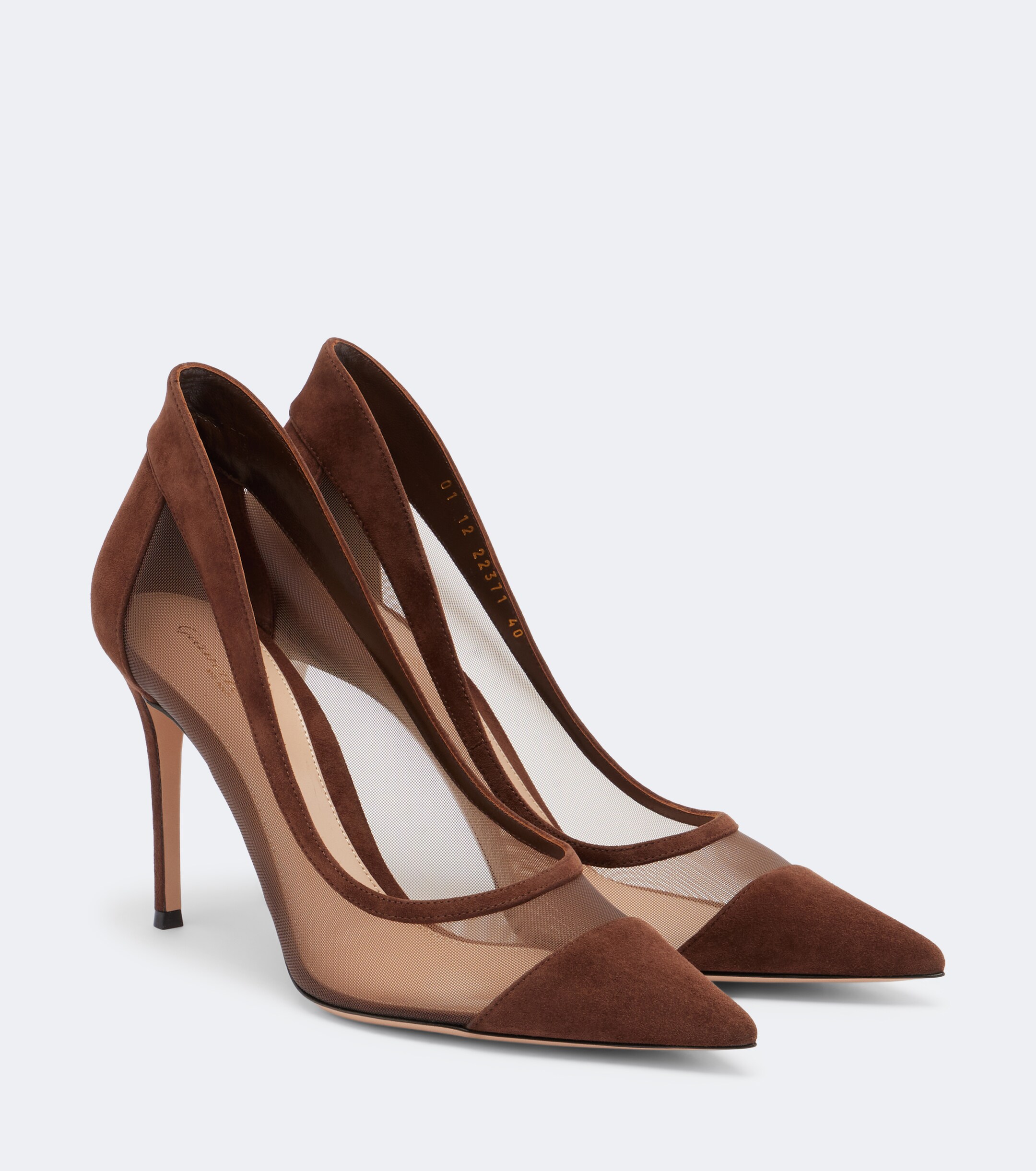 GIANVITO ROSSI Gianvito Rossi Leather-trimmed pumps