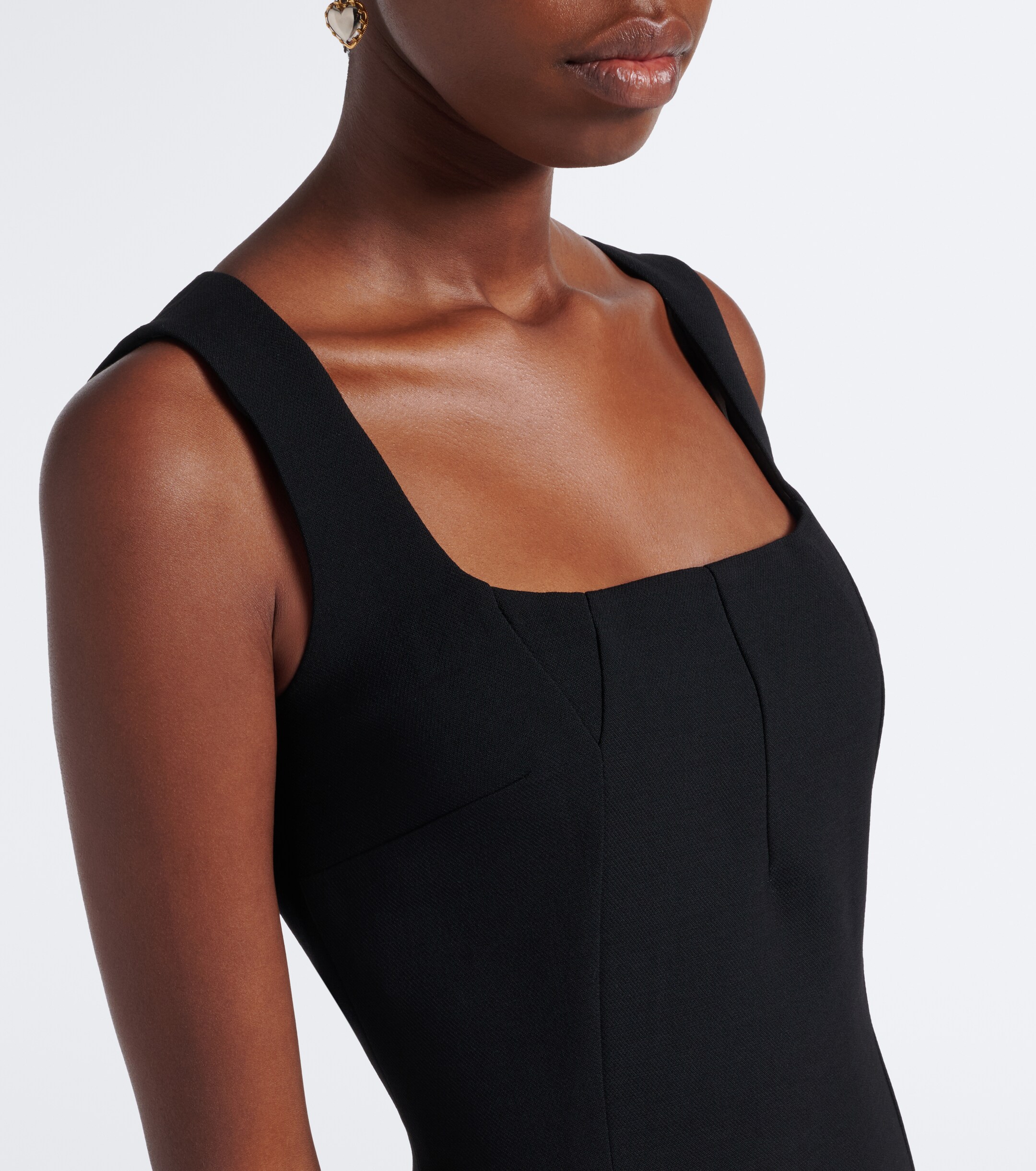 Dolce&Gabbana Dolce & Gabbana Virgin wool crêpe midi dress