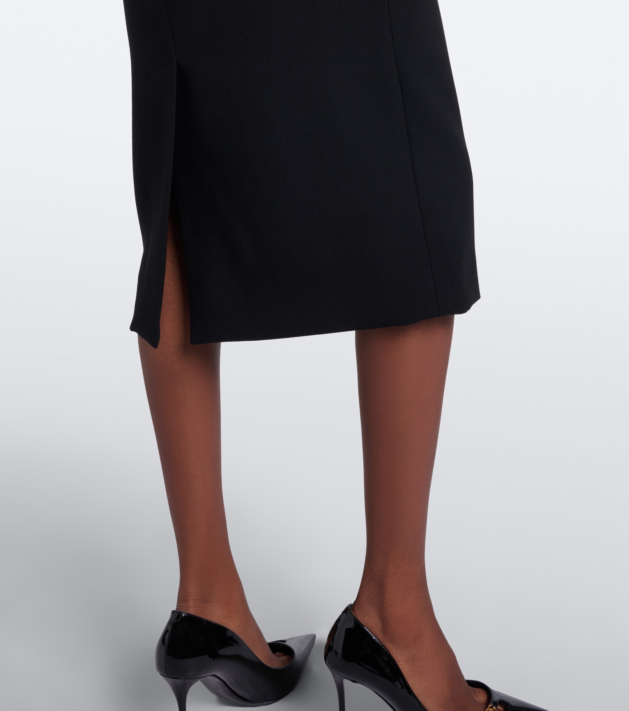 Dolce&Gabbana Dolce & Gabbana Virgin wool crêpe midi dress