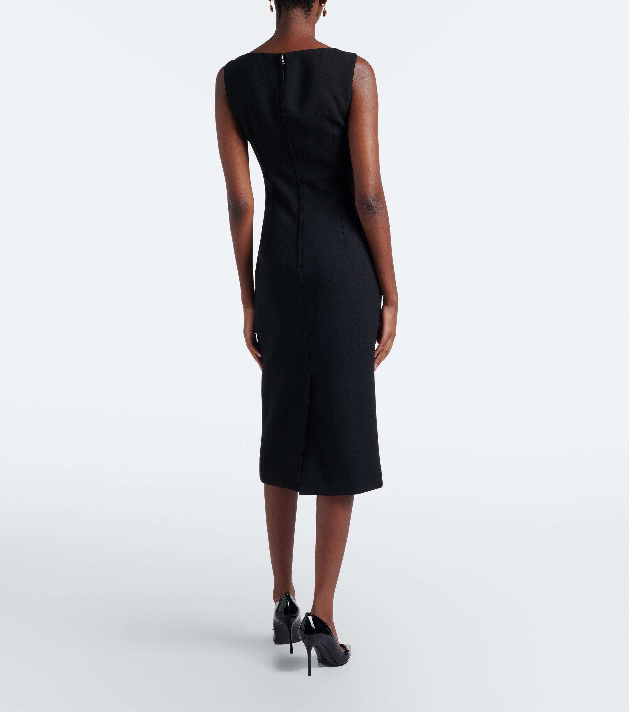 Dolce&Gabbana Dolce & Gabbana Virgin wool crêpe midi dress
