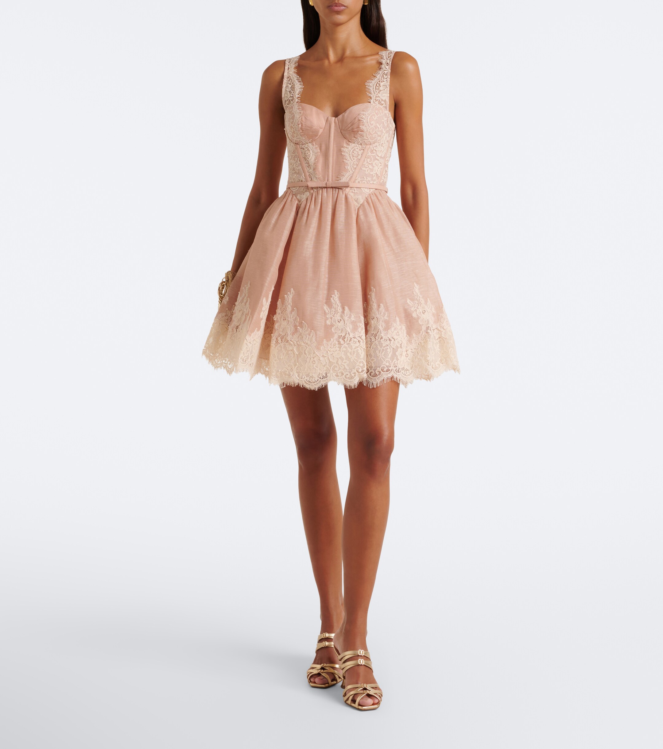 Zimmermann Zimmermann Valiant linen and silk corset dress