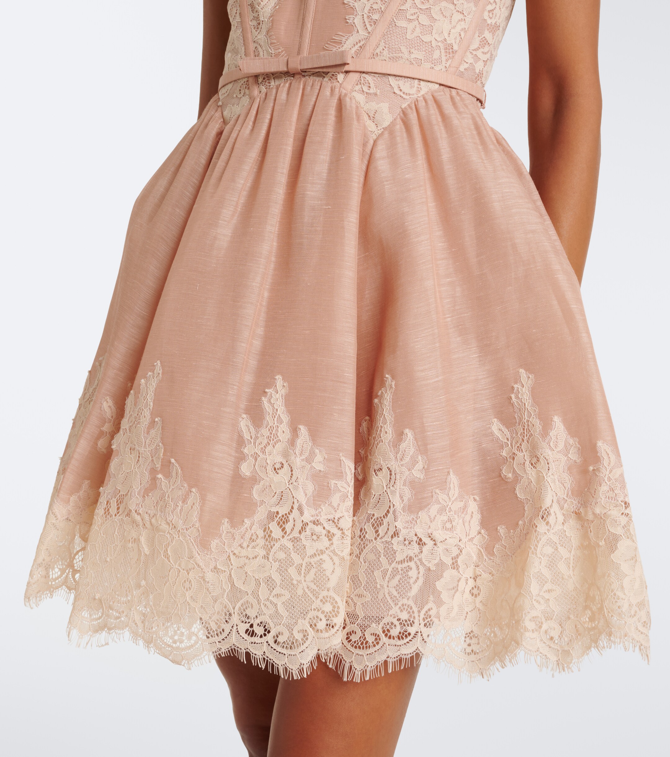 Zimmermann Zimmermann Valiant linen and silk corset dress