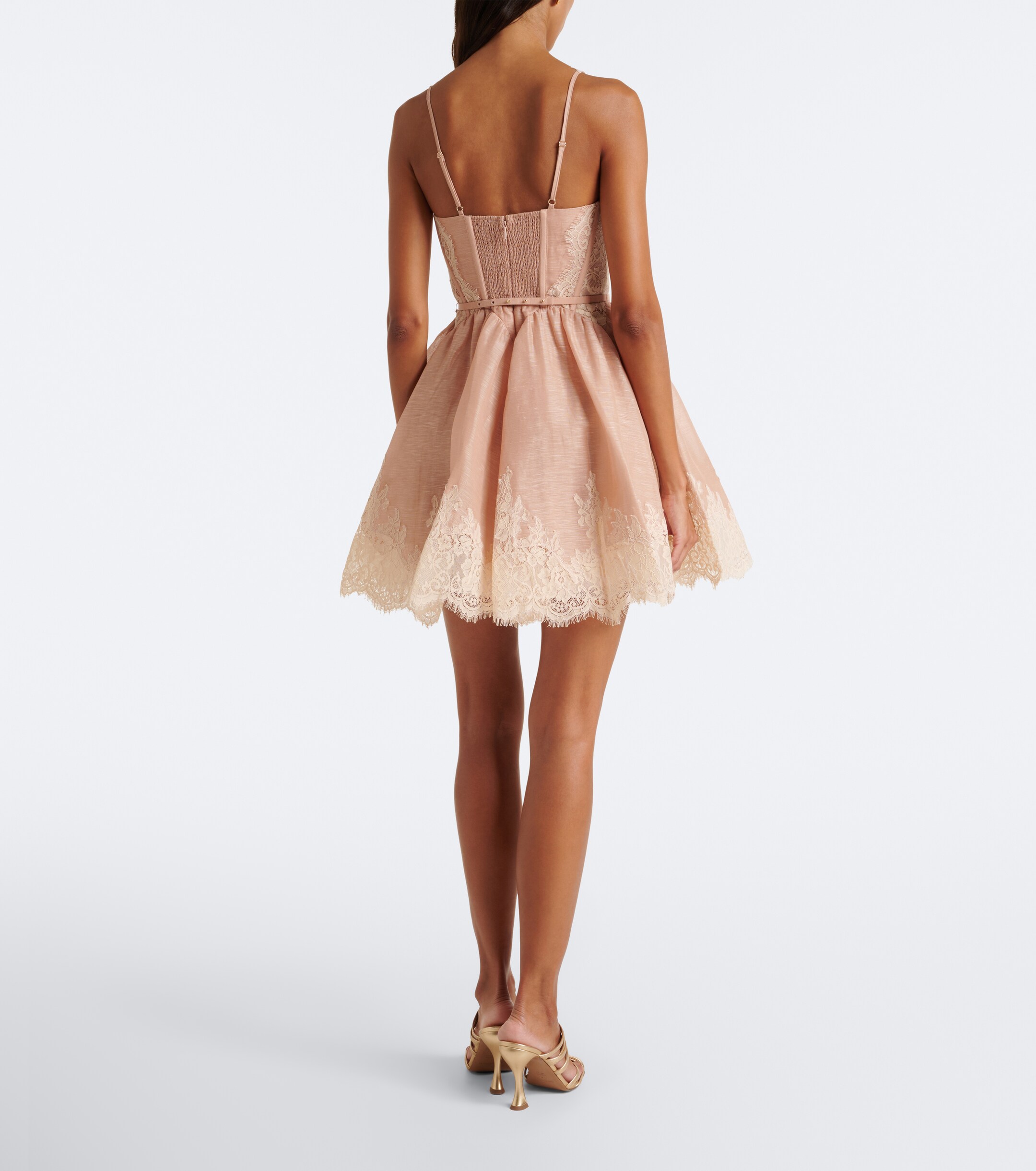 Zimmermann Zimmermann Valiant linen and silk corset dress