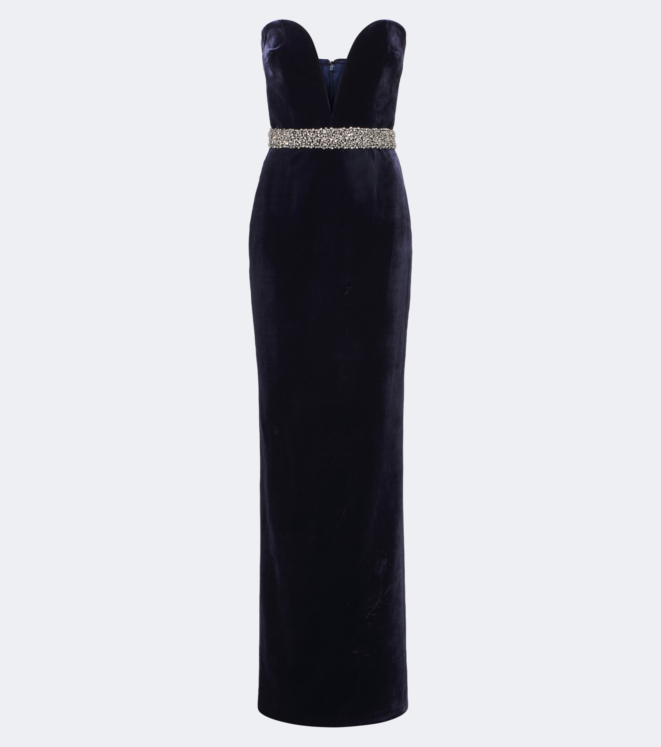 The New Arrivals Ilkyaz Ozel The New Arrivals Ilkyaz Ozel Sienna embellished strapless velvet gown