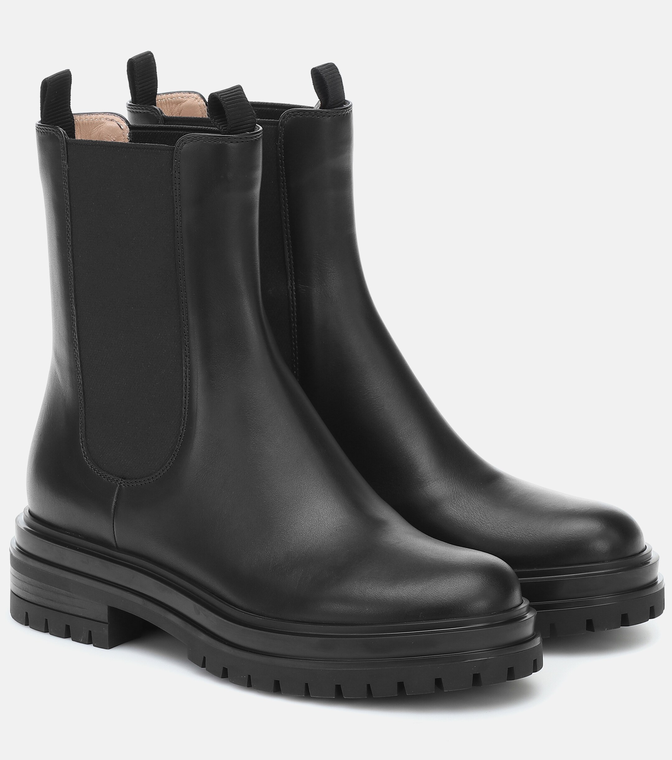 GIANVITO ROSSI Chester leather ankle boots