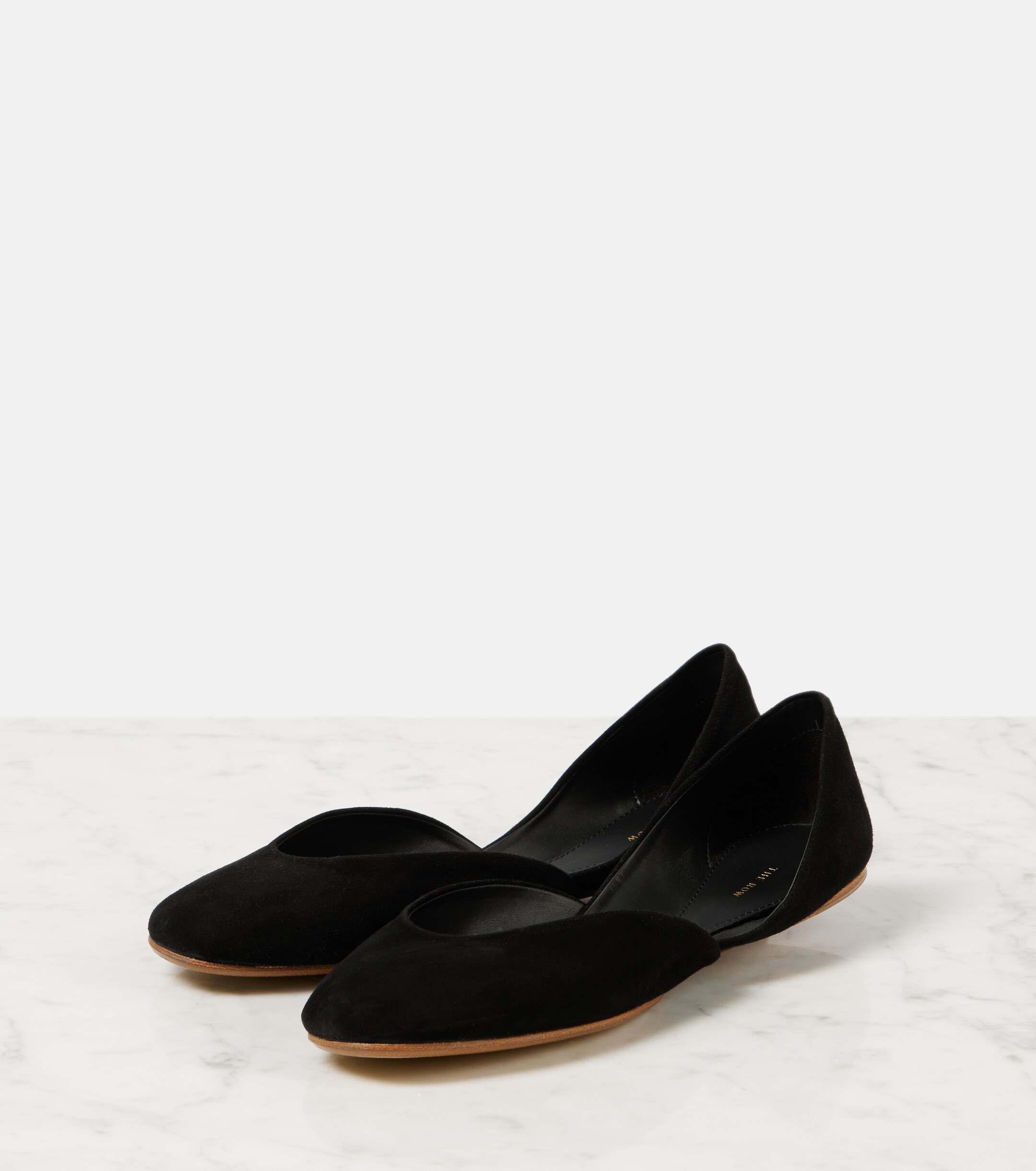 The Row Gemma suede ballet flats thumbnail