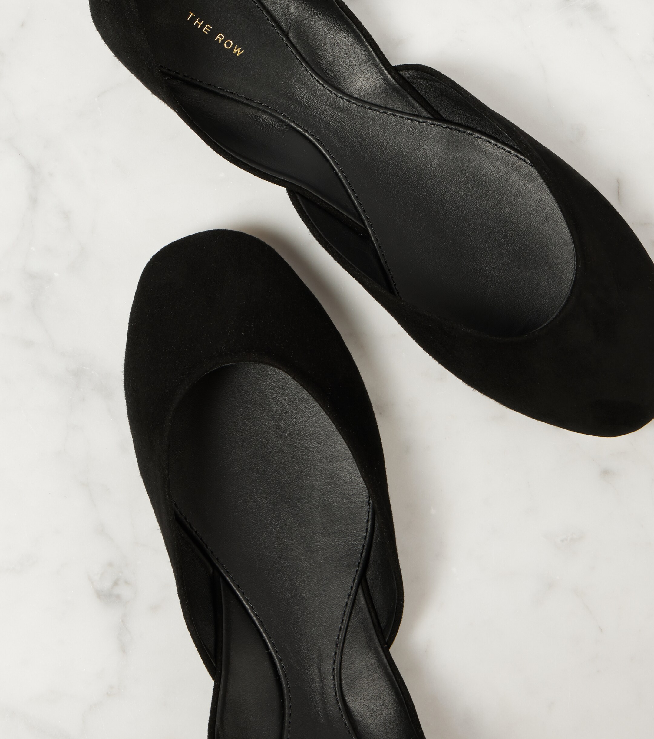 The Row Gemma suede ballet flats thumbnail