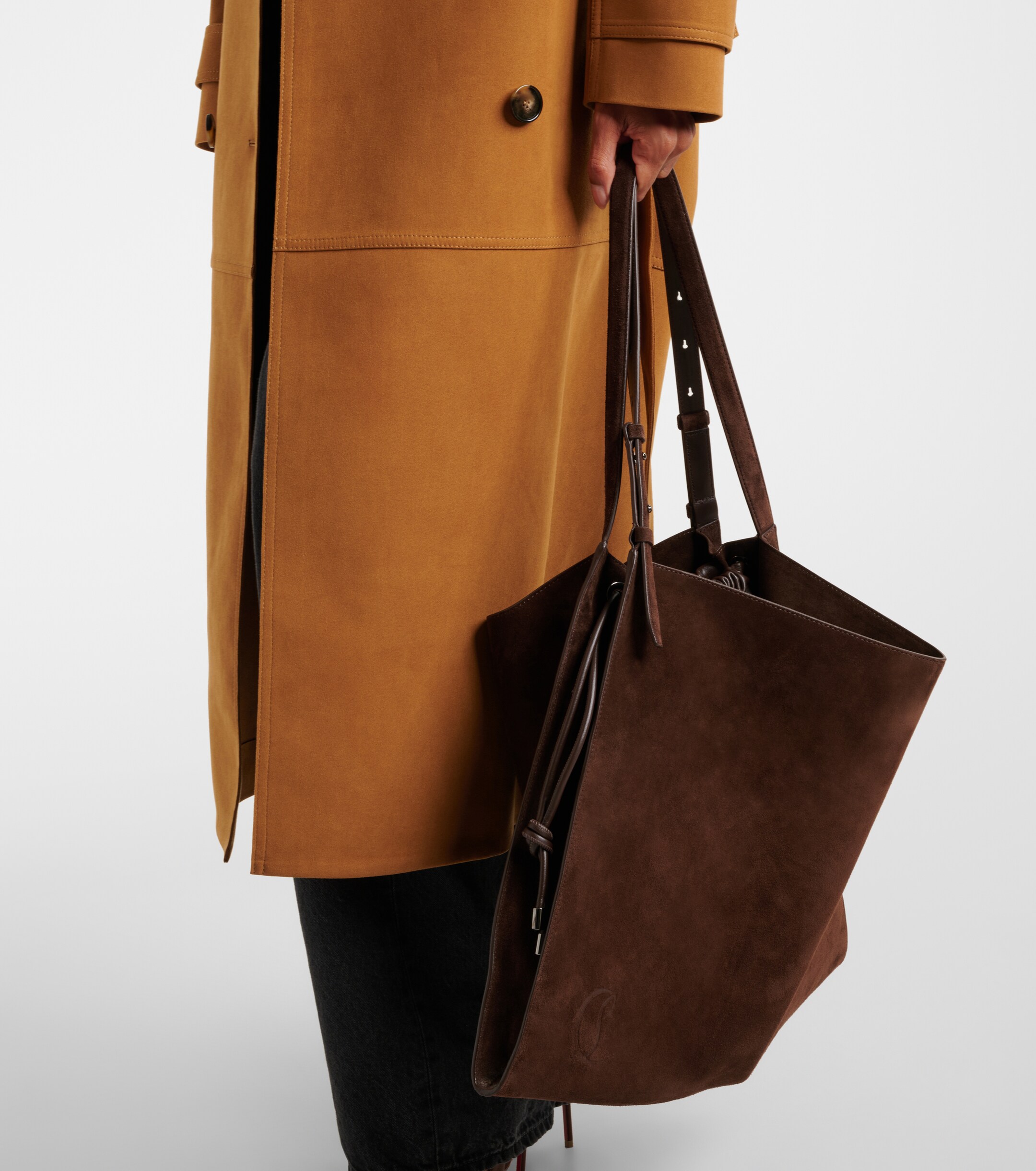 CHRISTIAN LOUBOUTIN Baggy suede tote bag