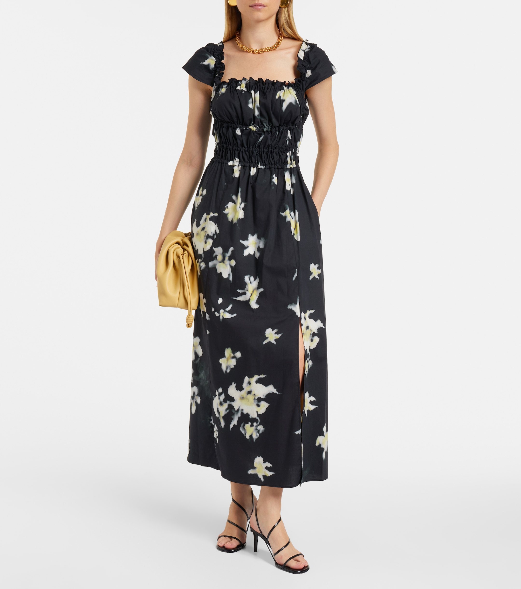 Altuzarra Floral cotton-blend midi dress