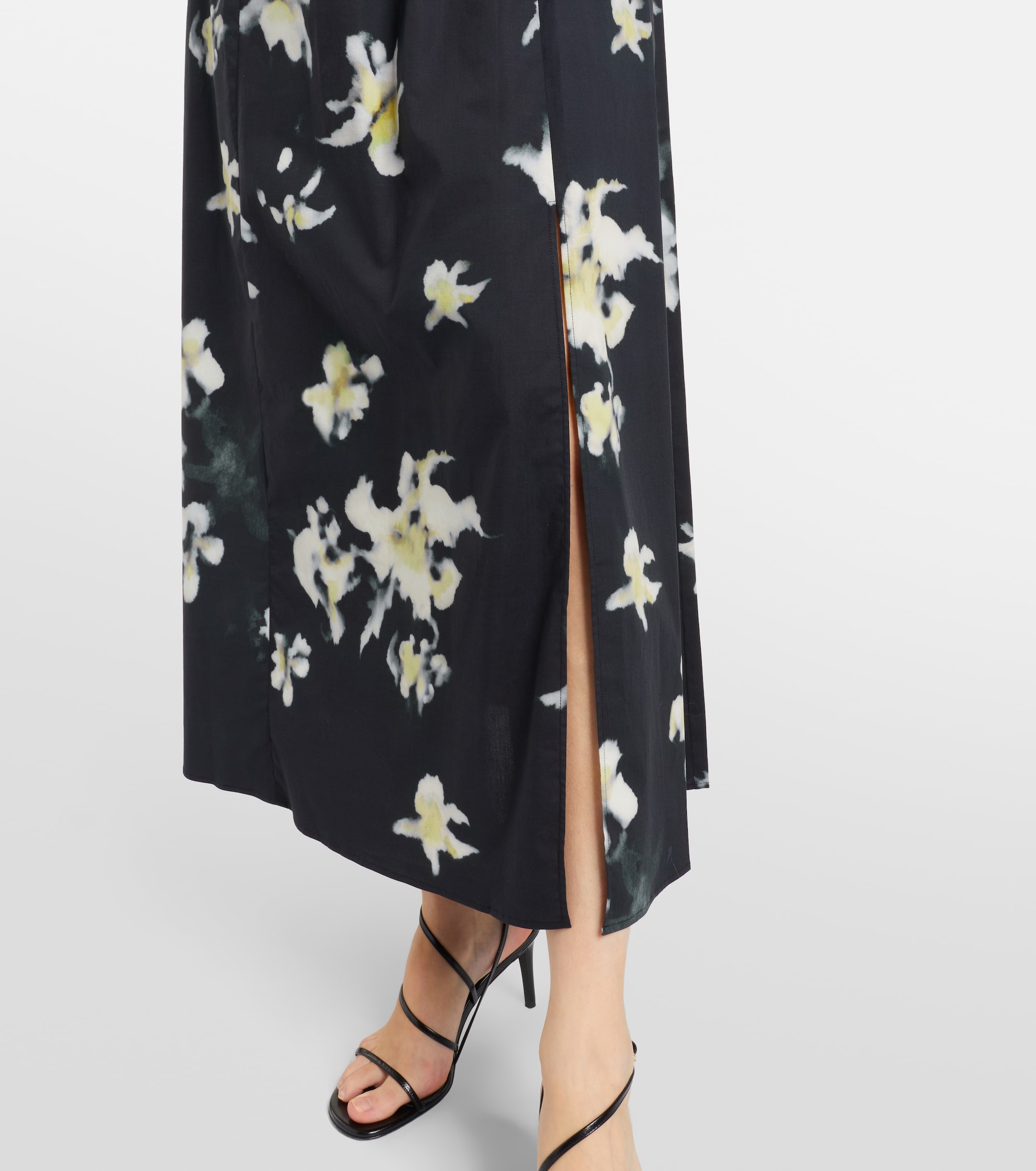 Altuzarra Floral cotton-blend midi dress