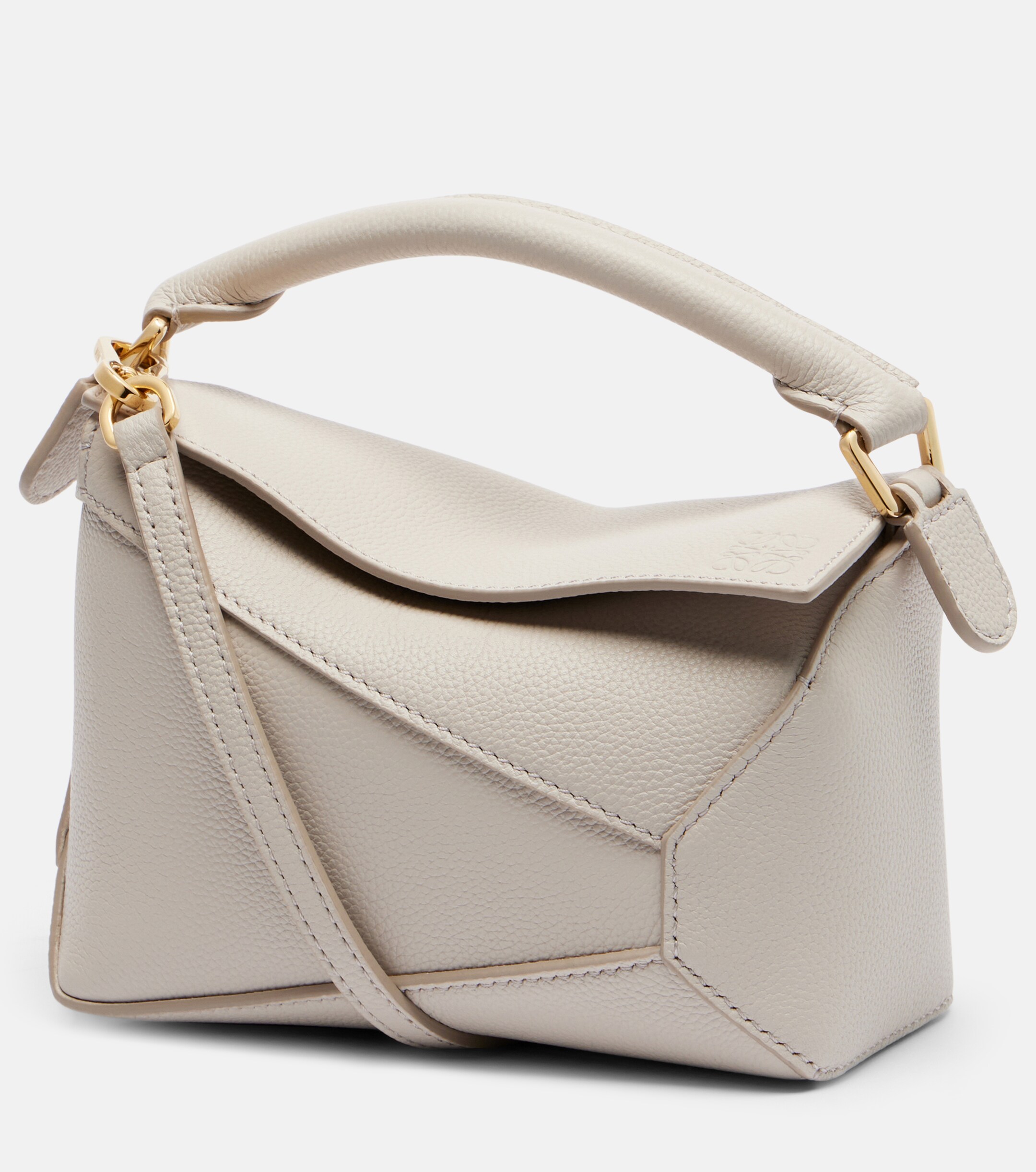Loewe Puzzle Edge Mini leather top-handle bag