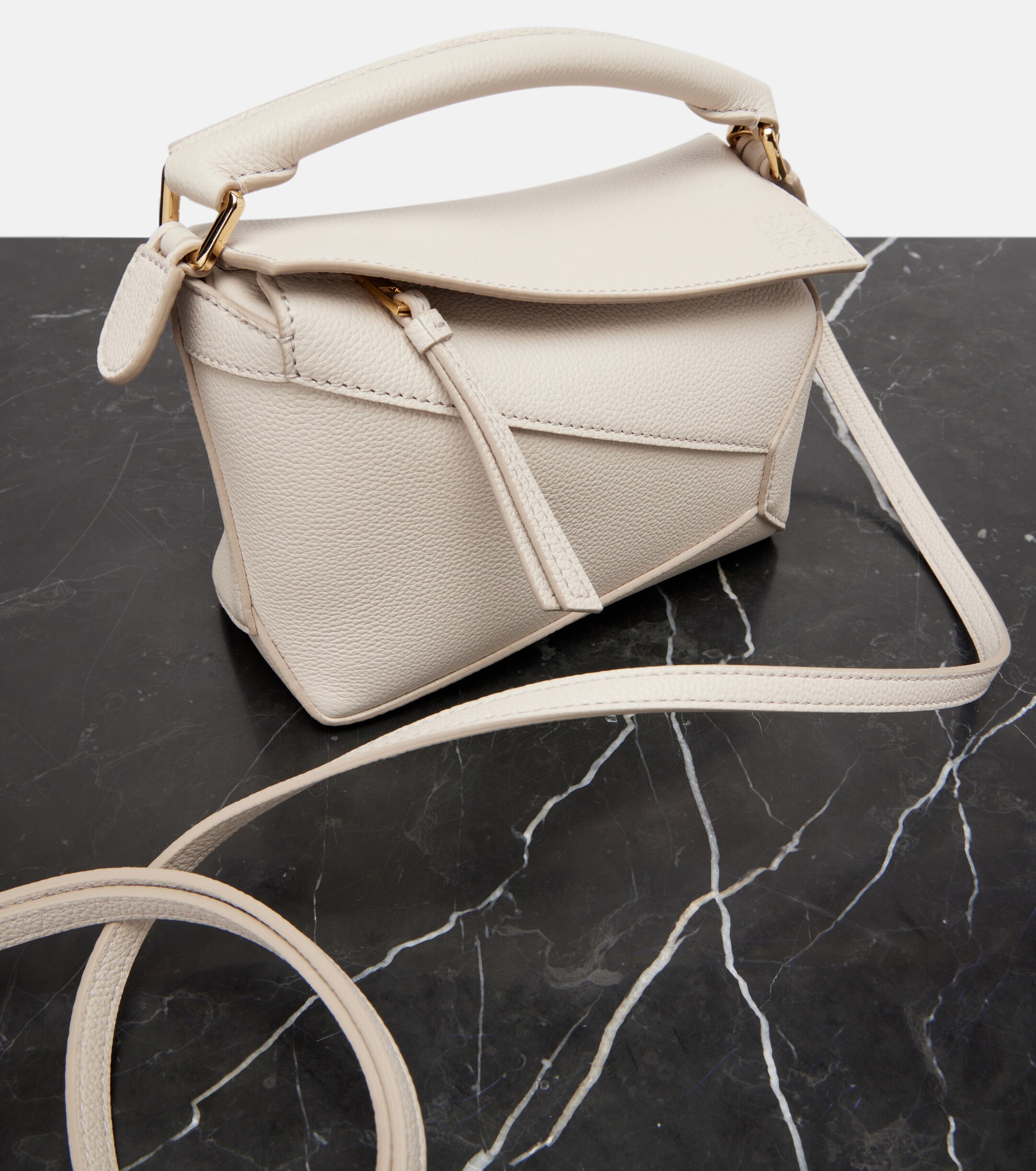 Loewe Puzzle Edge Mini leather top-handle bag
