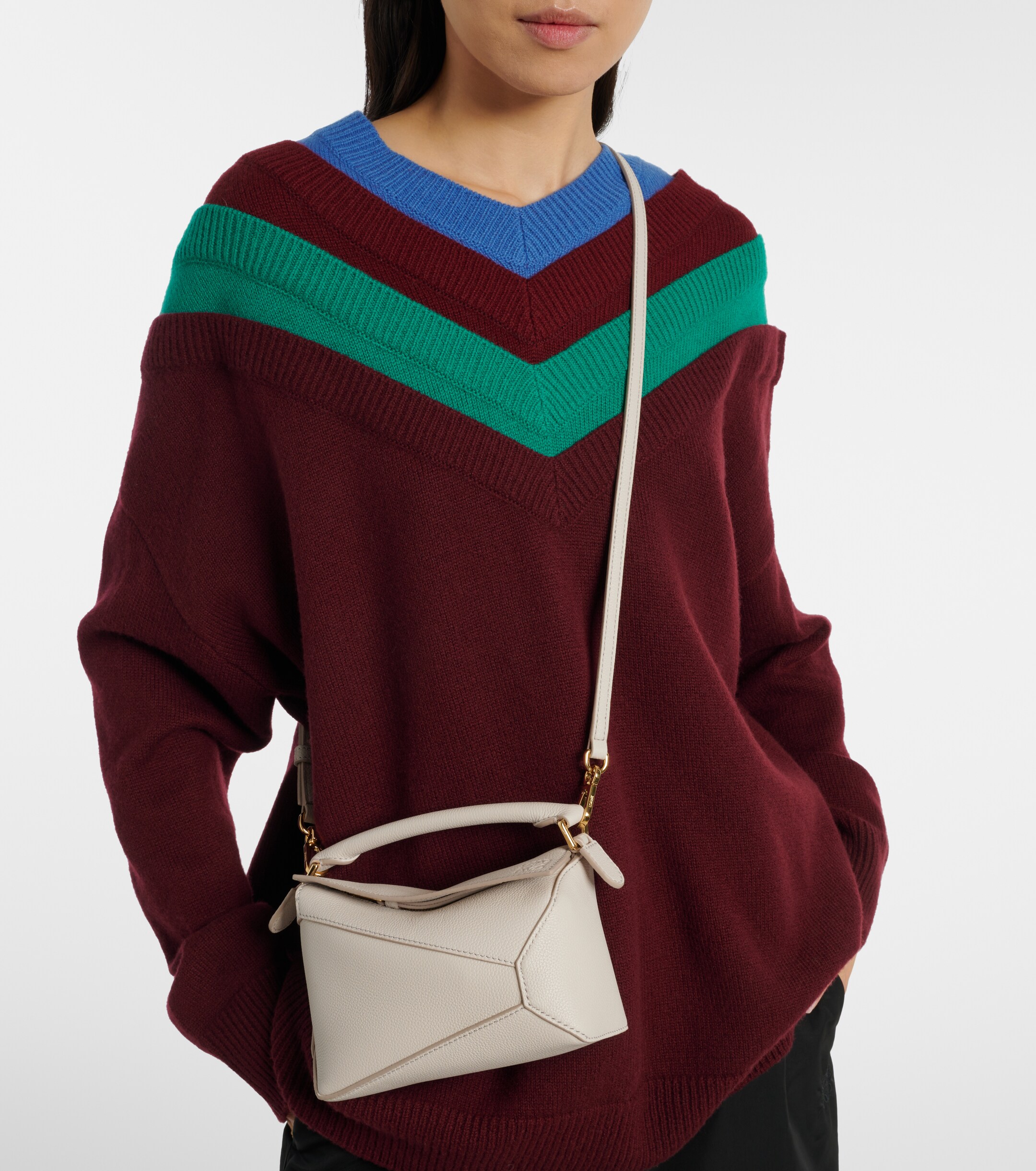 Loewe Puzzle Edge Mini leather top-handle bag