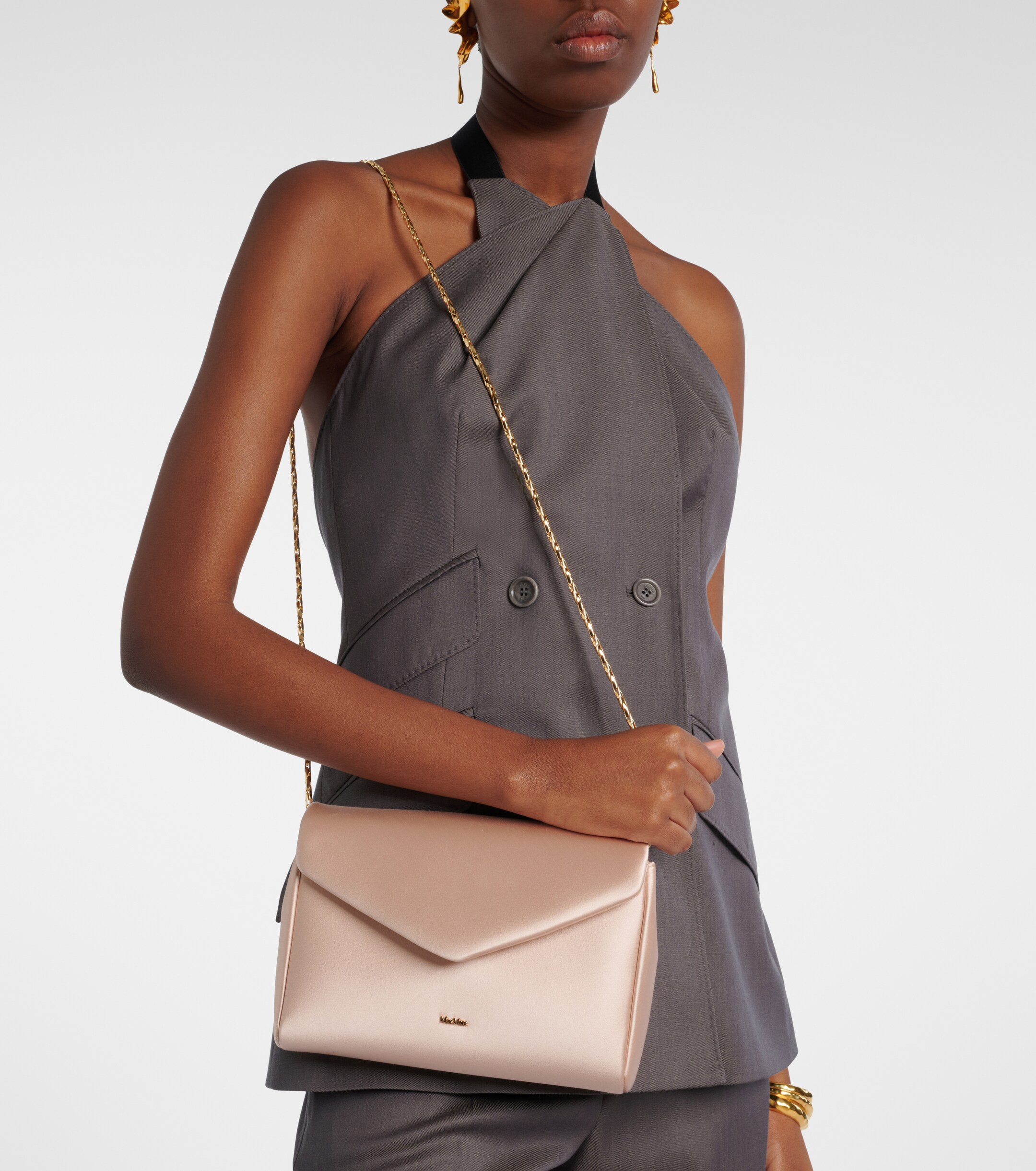 Max Mara Satin clutch