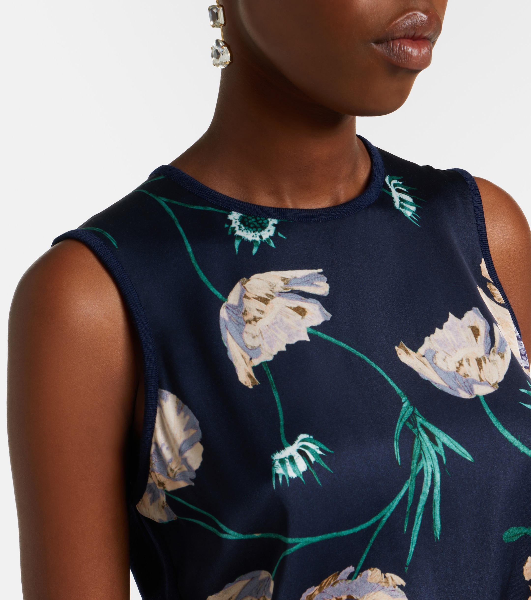 Erdem Erdem Floral wool sweater vest