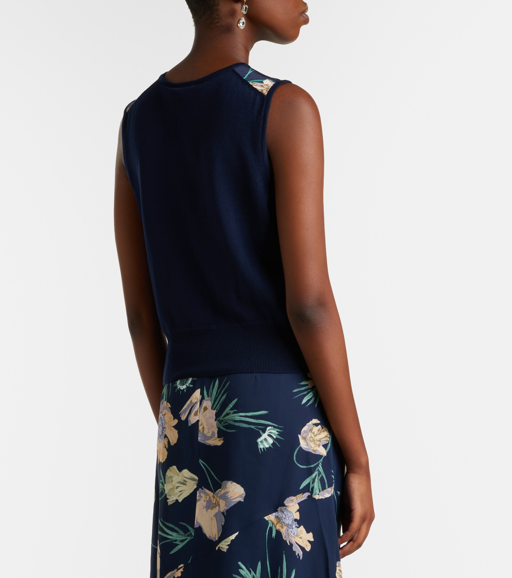 Erdem Erdem Floral wool sweater vest