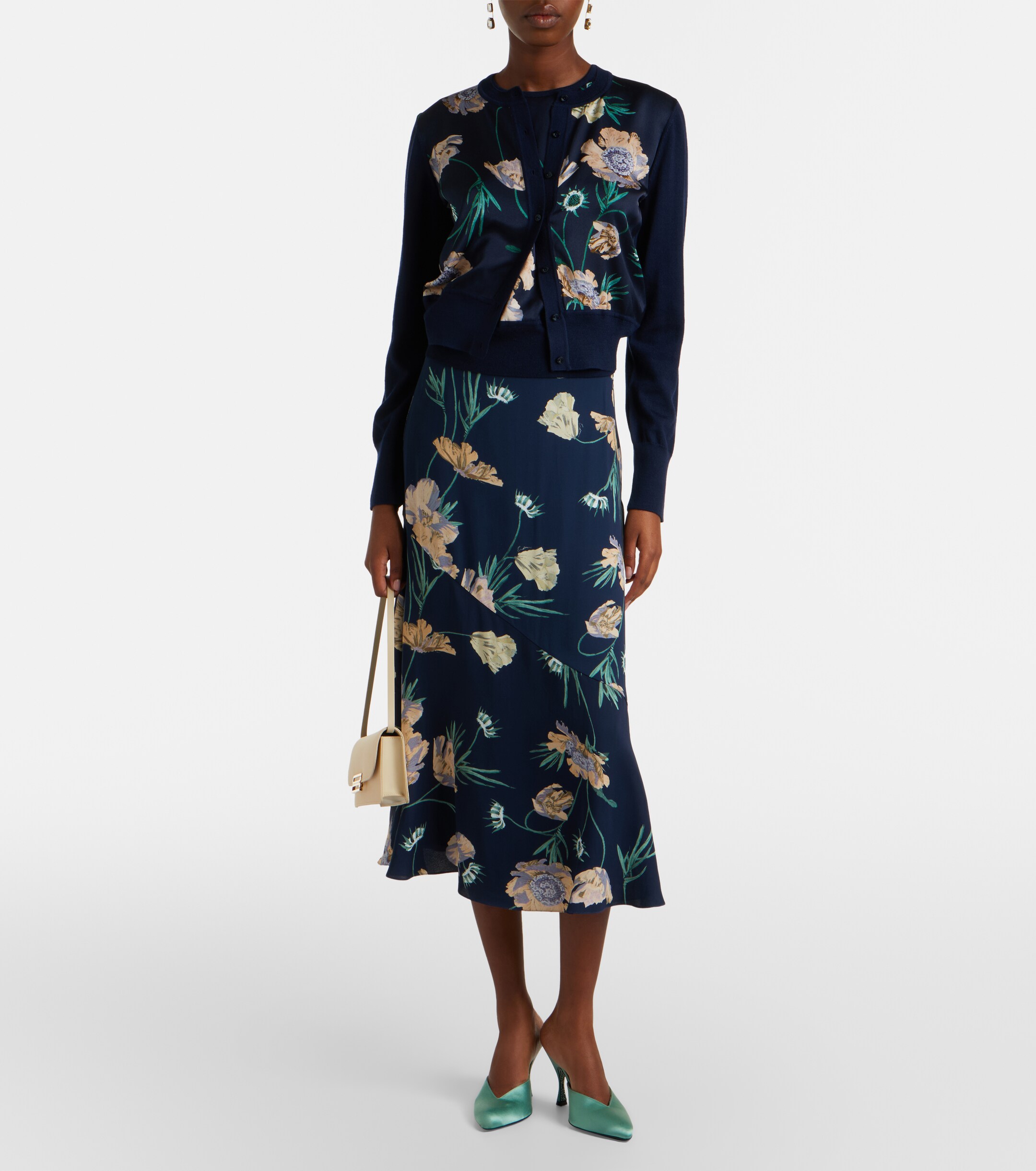 Erdem Erdem Floral wool sweater vest