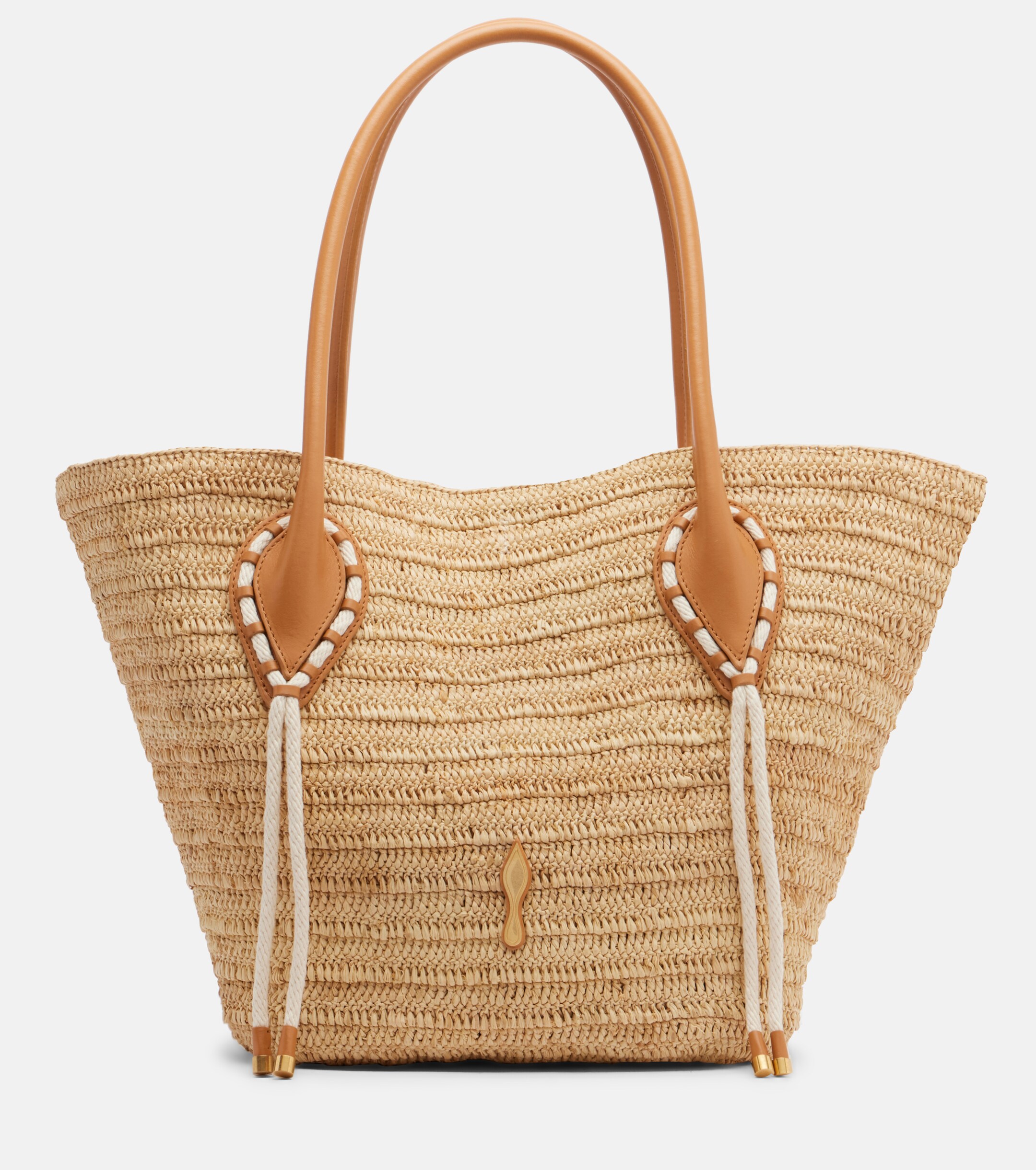CHRISTIAN LOUBOUTIN Venus raffia tote bag