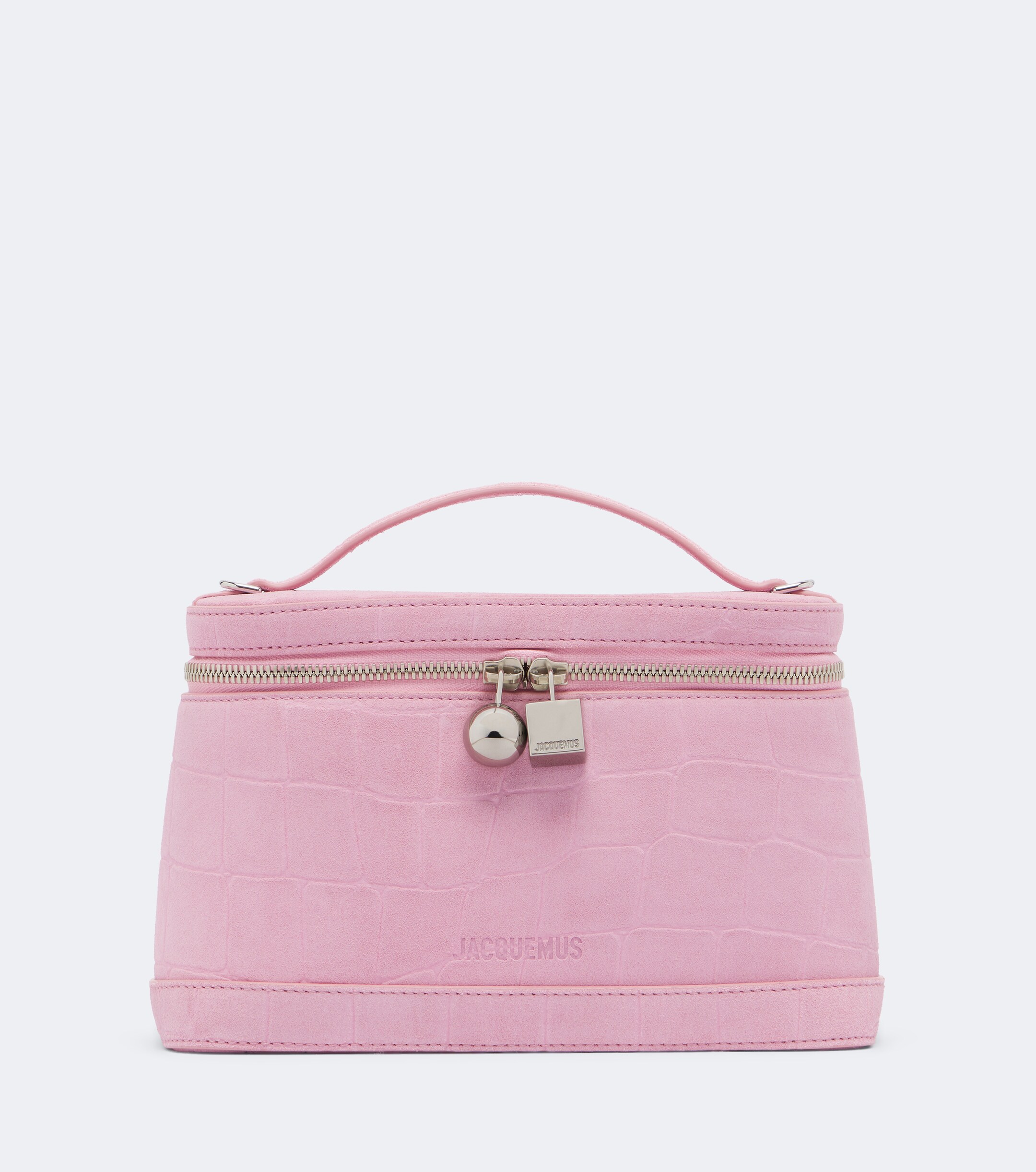 Jacquemus Jacquemus Petit Vanity croc-effect suede vanity bag