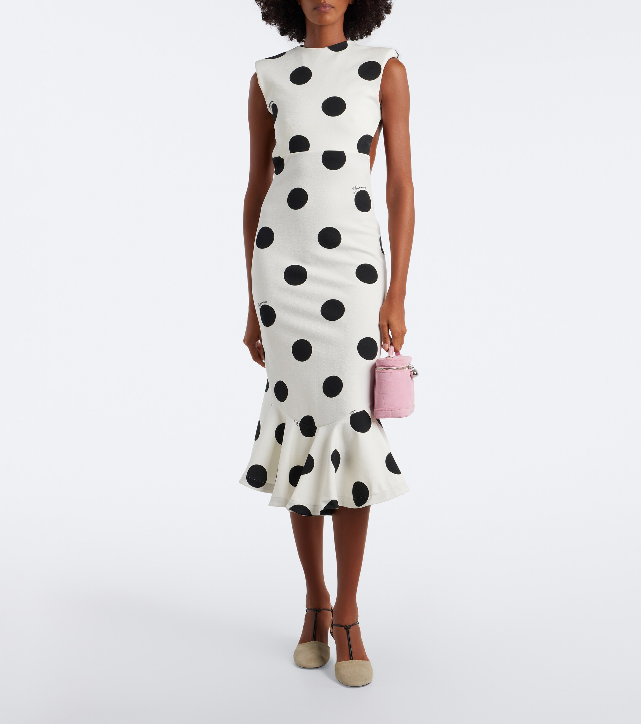 Jacquemus Jacquemus Petit Vanity croc-effect suede vanity bag
