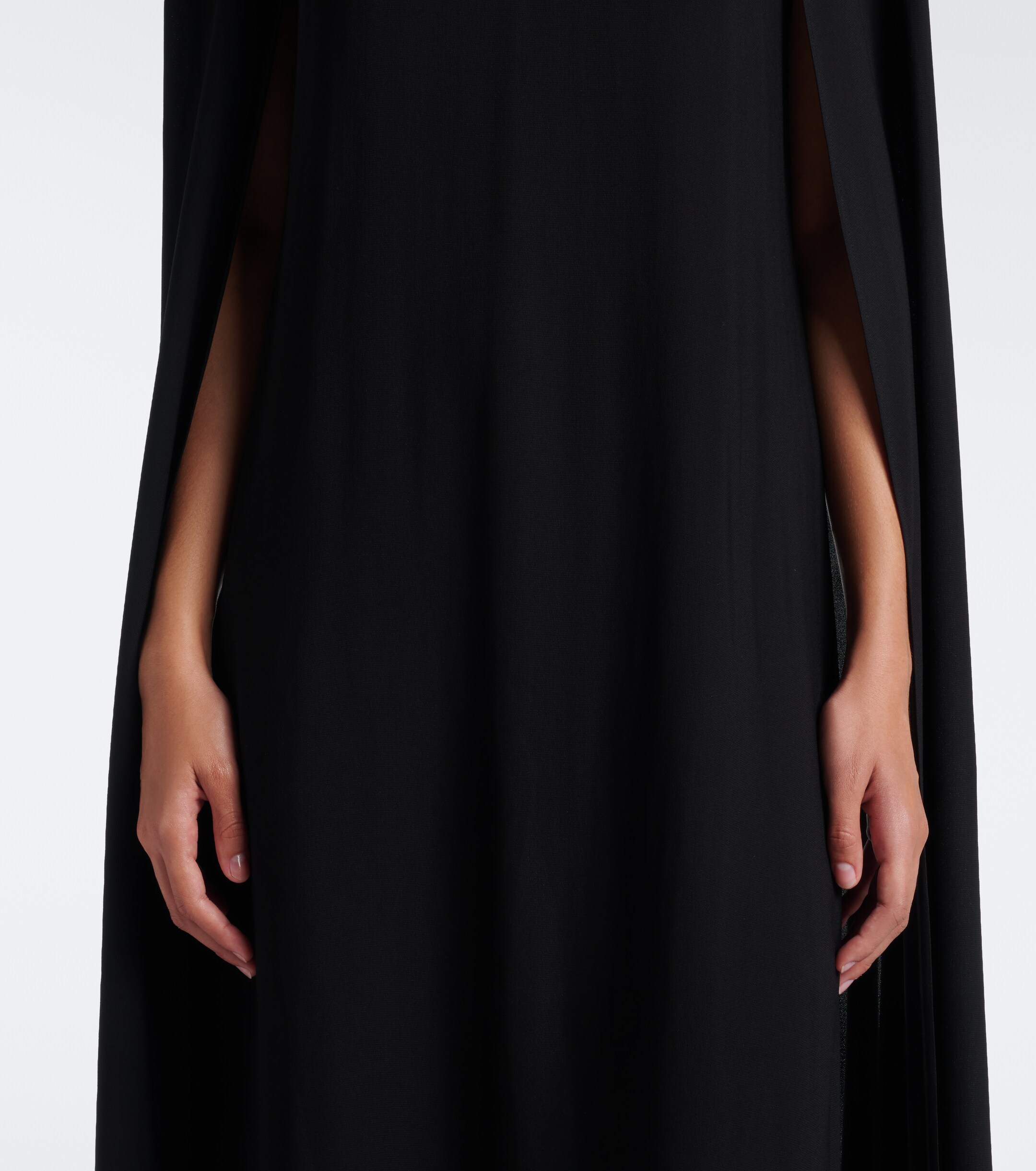 Plan C Plan C Caped midi dress