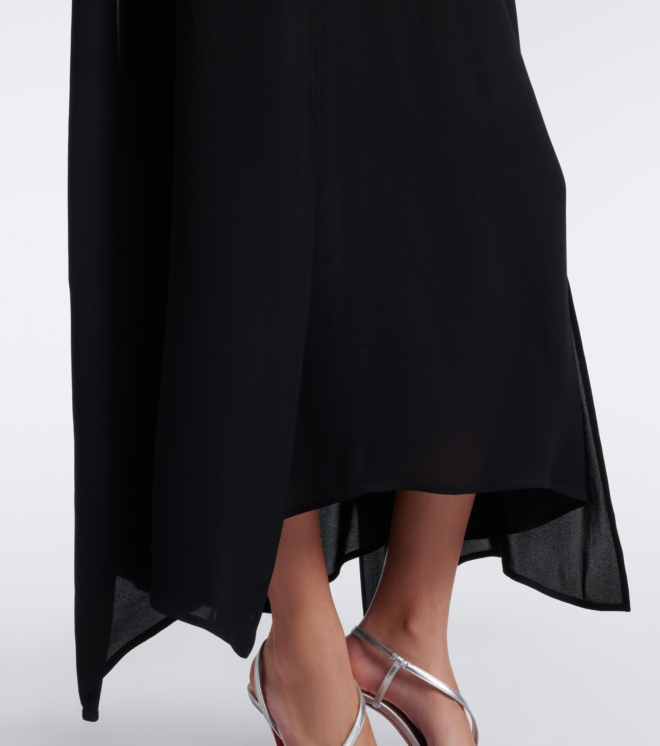 Plan C Plan C Caped midi dress